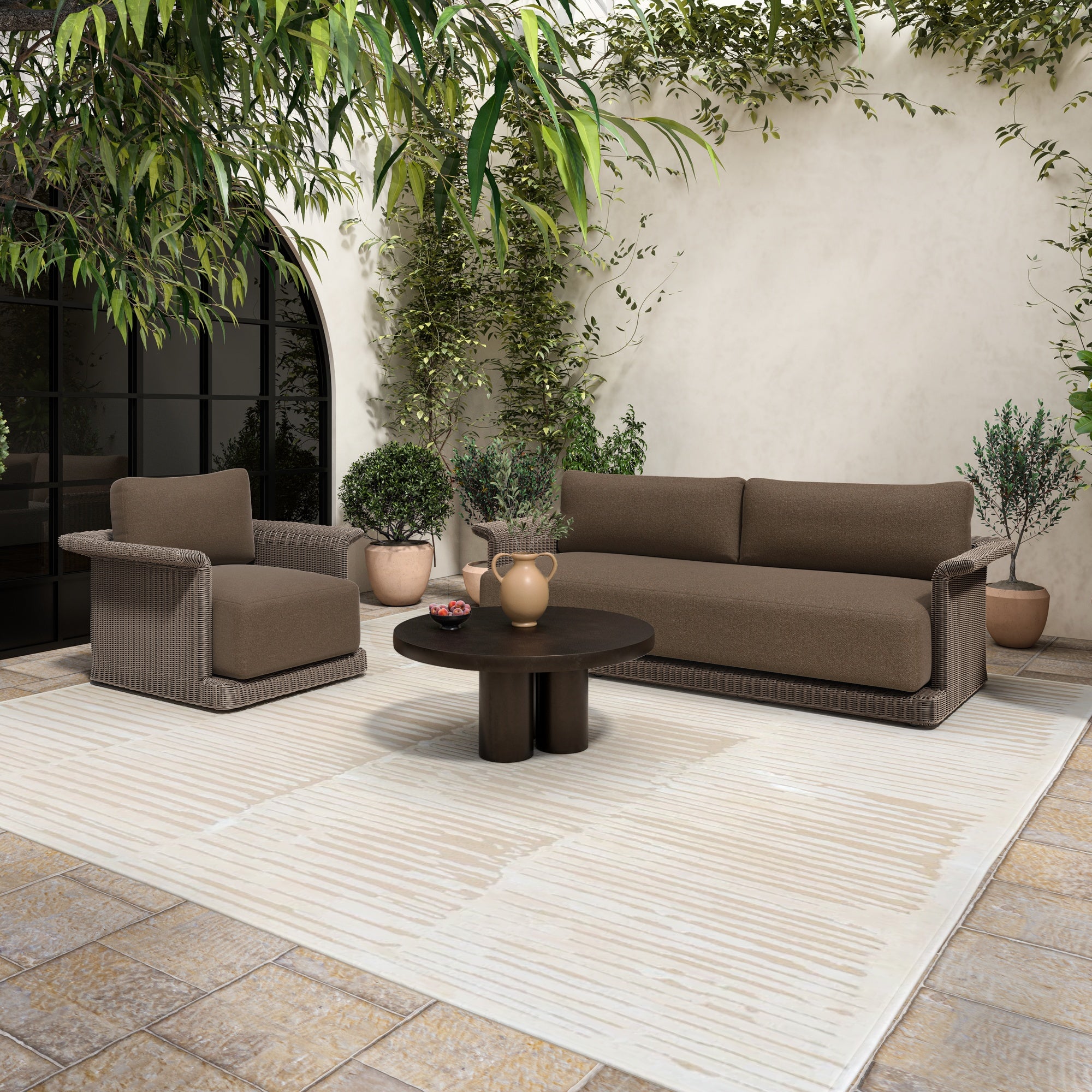 Logan Outdoor Coffee table Black - Central Designs