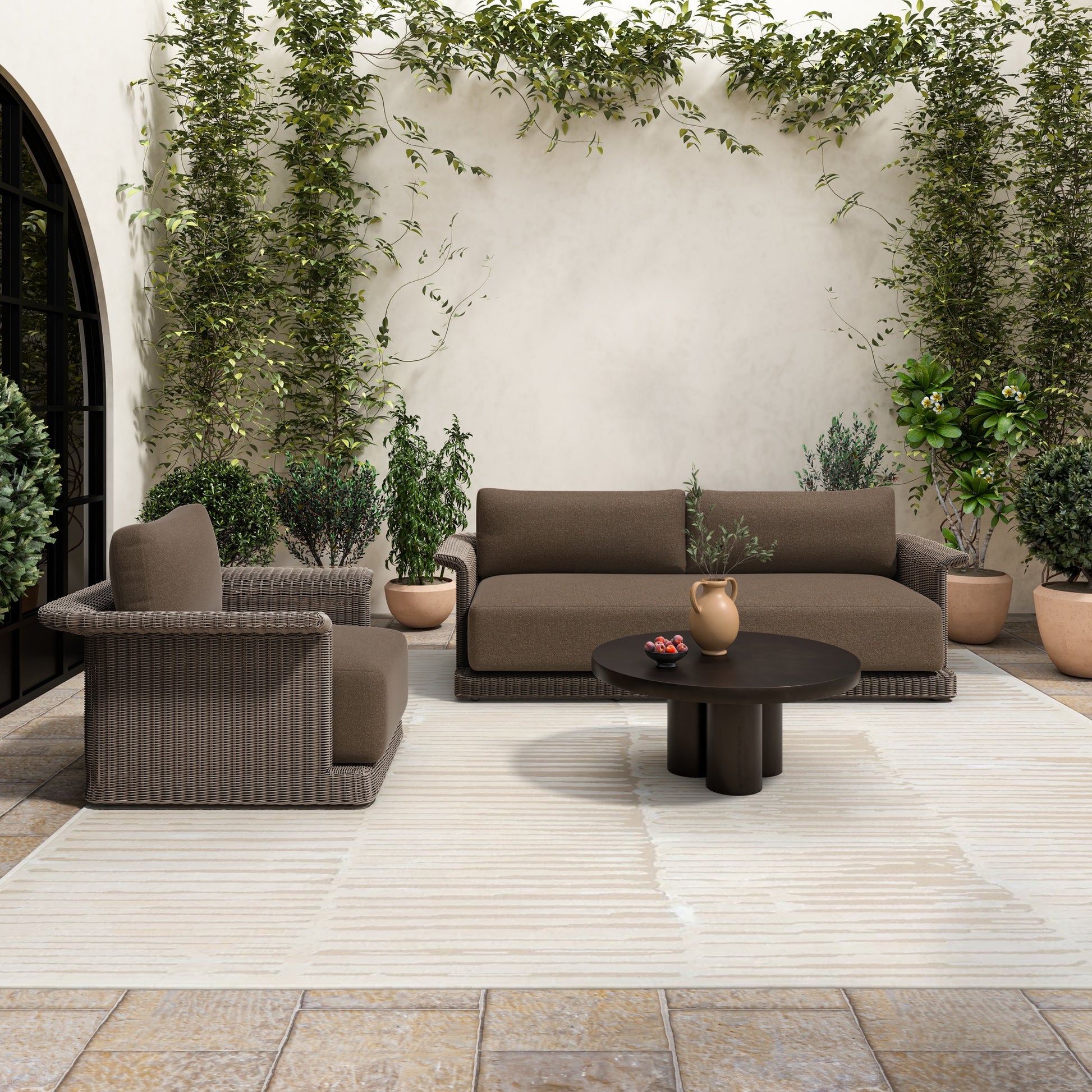 Logan Outdoor Coffee table Black - Central Designs