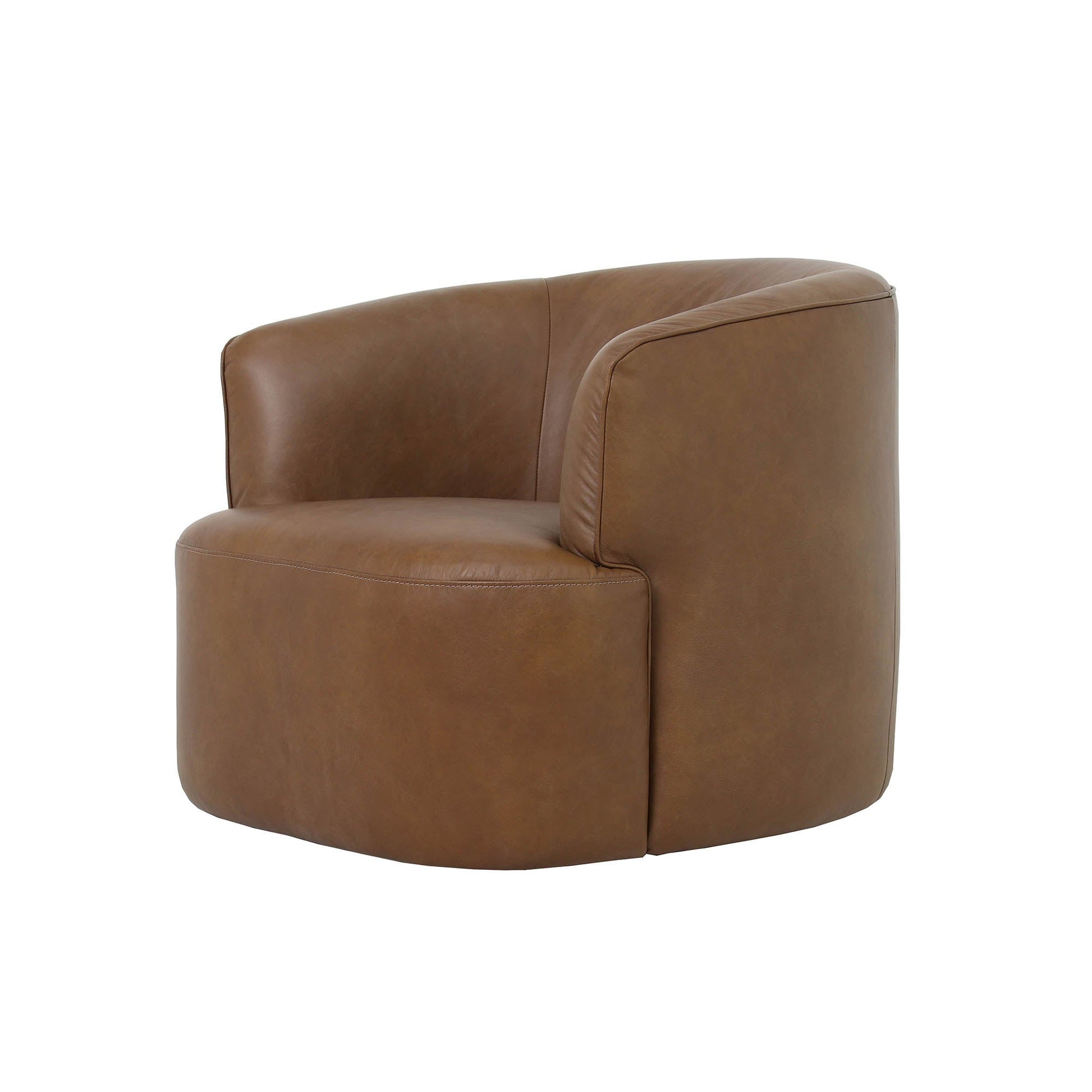 Fireside Swivel Club Chair - Antique Sienna - Central Designs