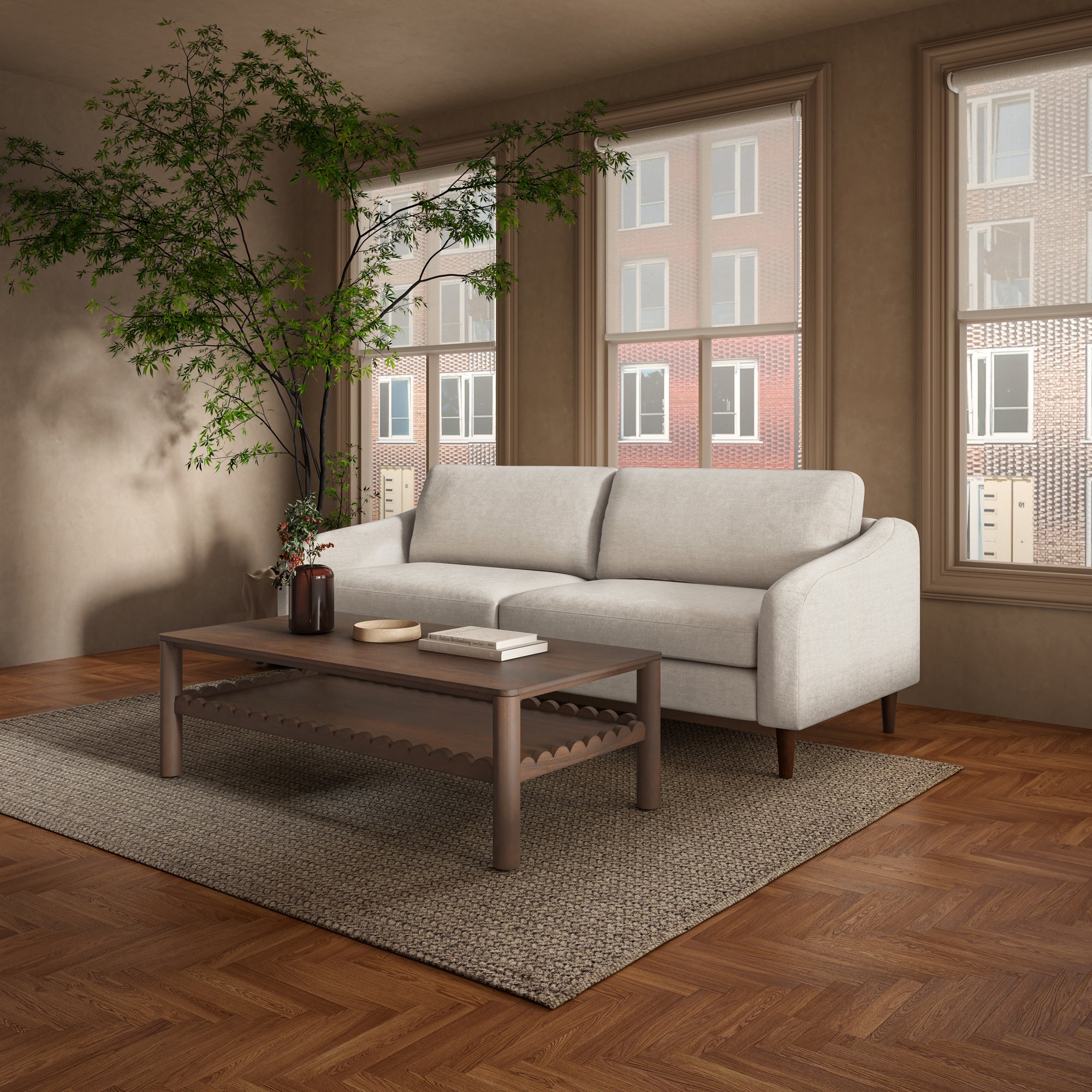 Quinn Sofa Oatmeal - Central Designs