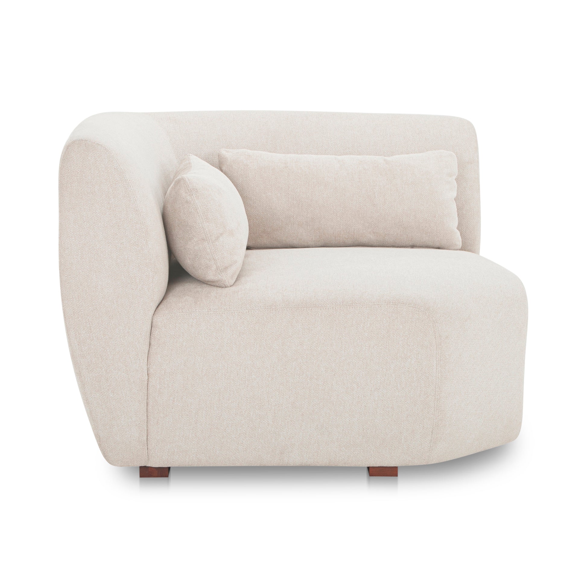 Amelia Corner Chair Warm White - Central Designs