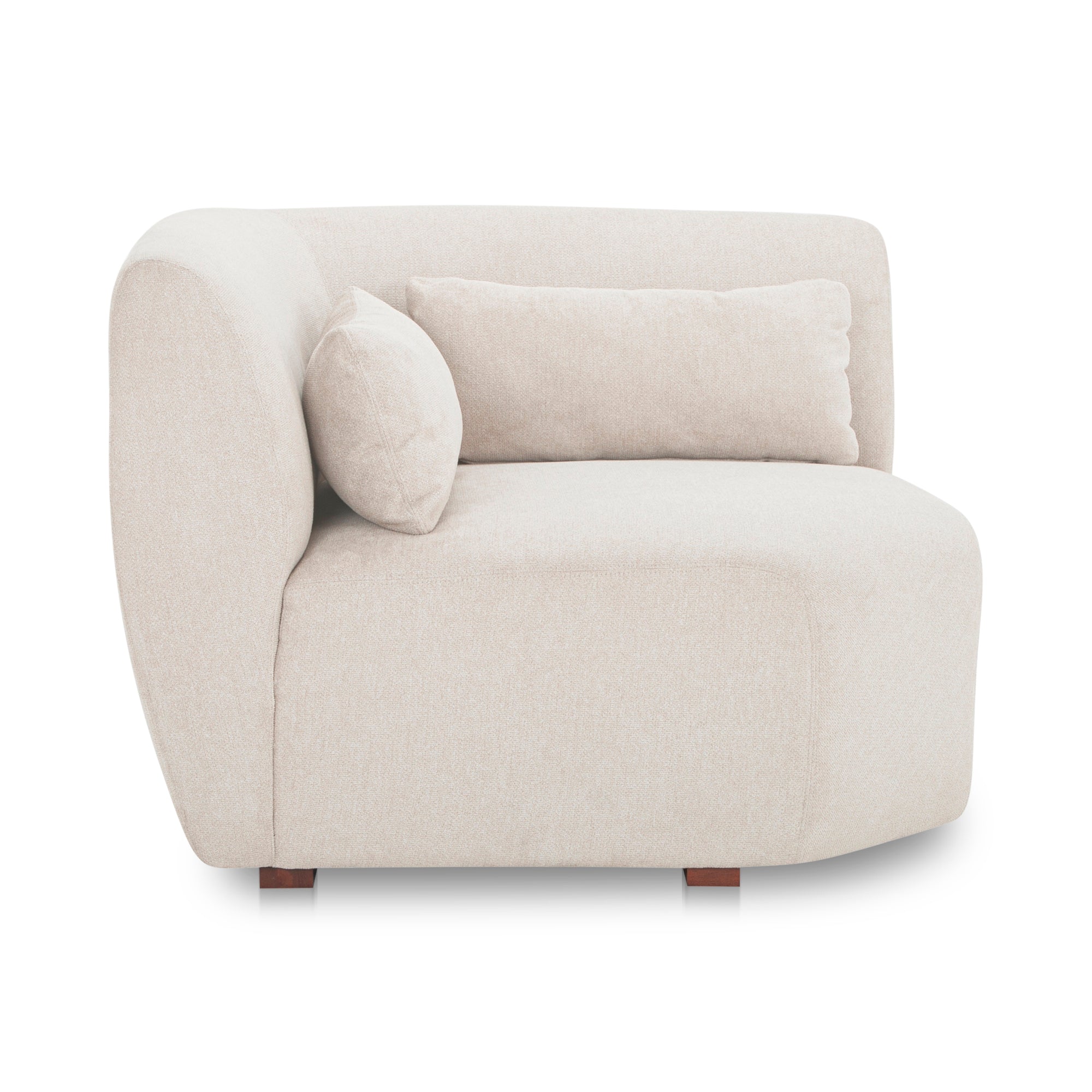 Amelia Corner Chair Warm White - Central Designs