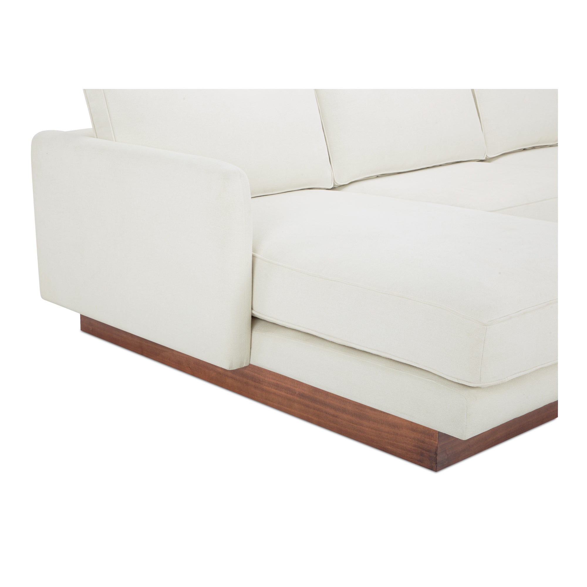 Vernon Left Sectional White - Central Designs