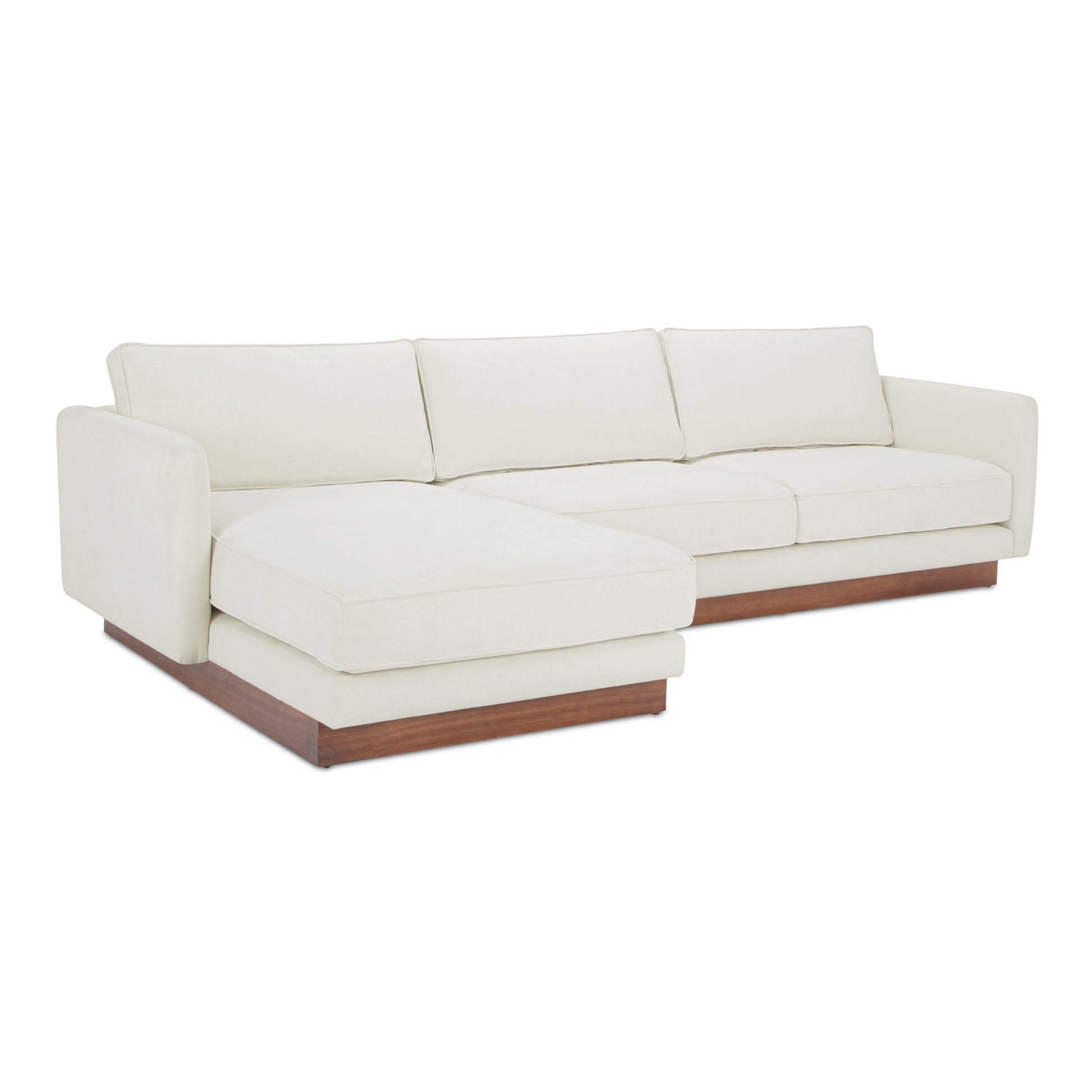 Vernon Left Sectional White - Central Designs