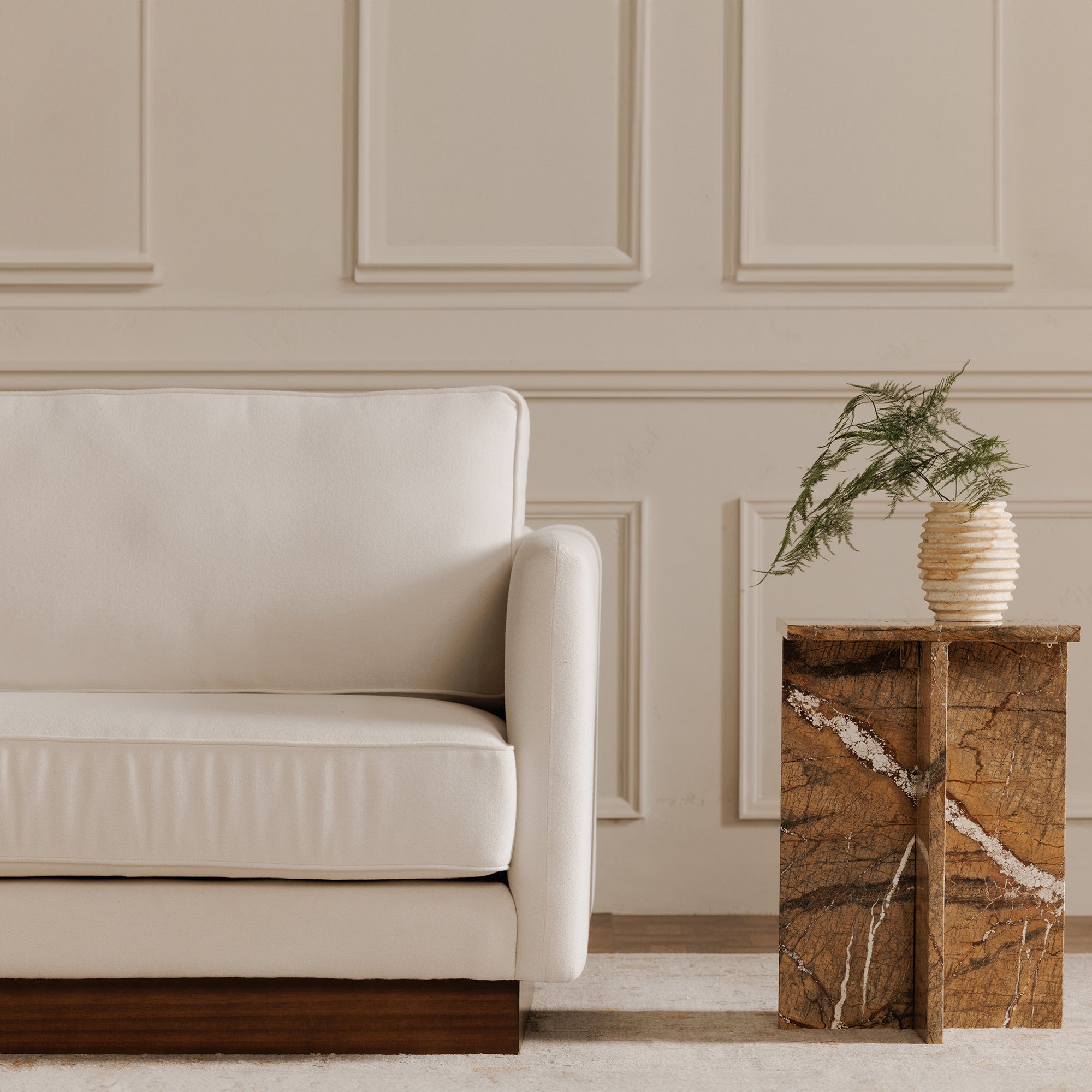 Vernon Right Sectional White - Central Designs