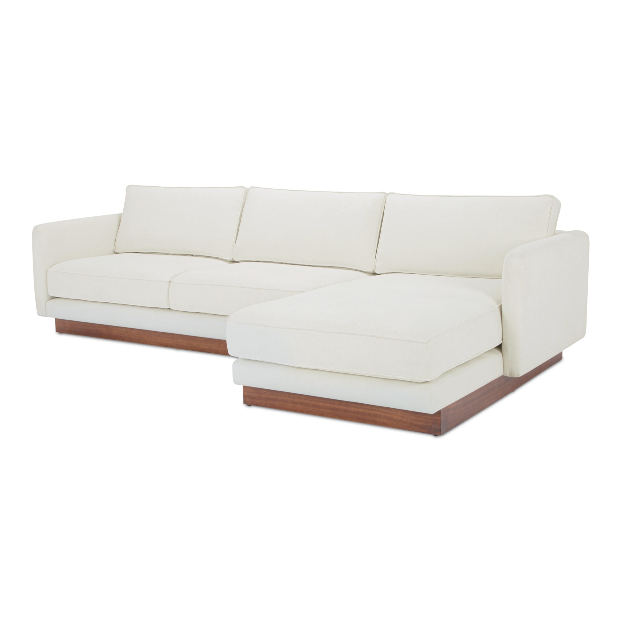 Vernon Right Sectional White - Central Designs