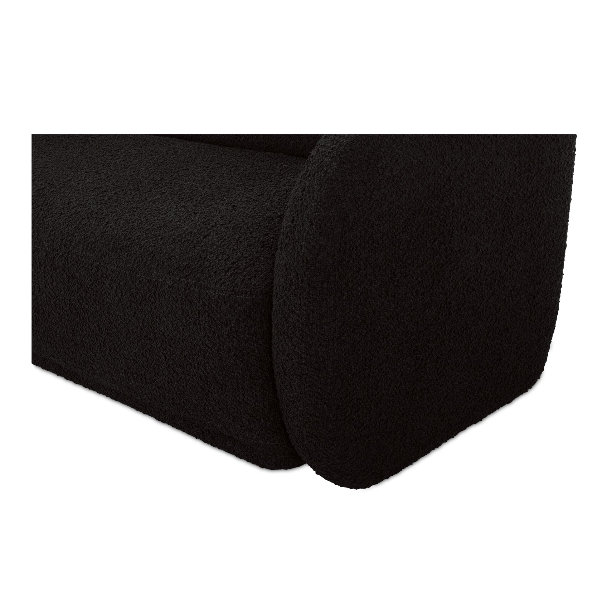 Faye Sofa Black Boucle - Central Designs