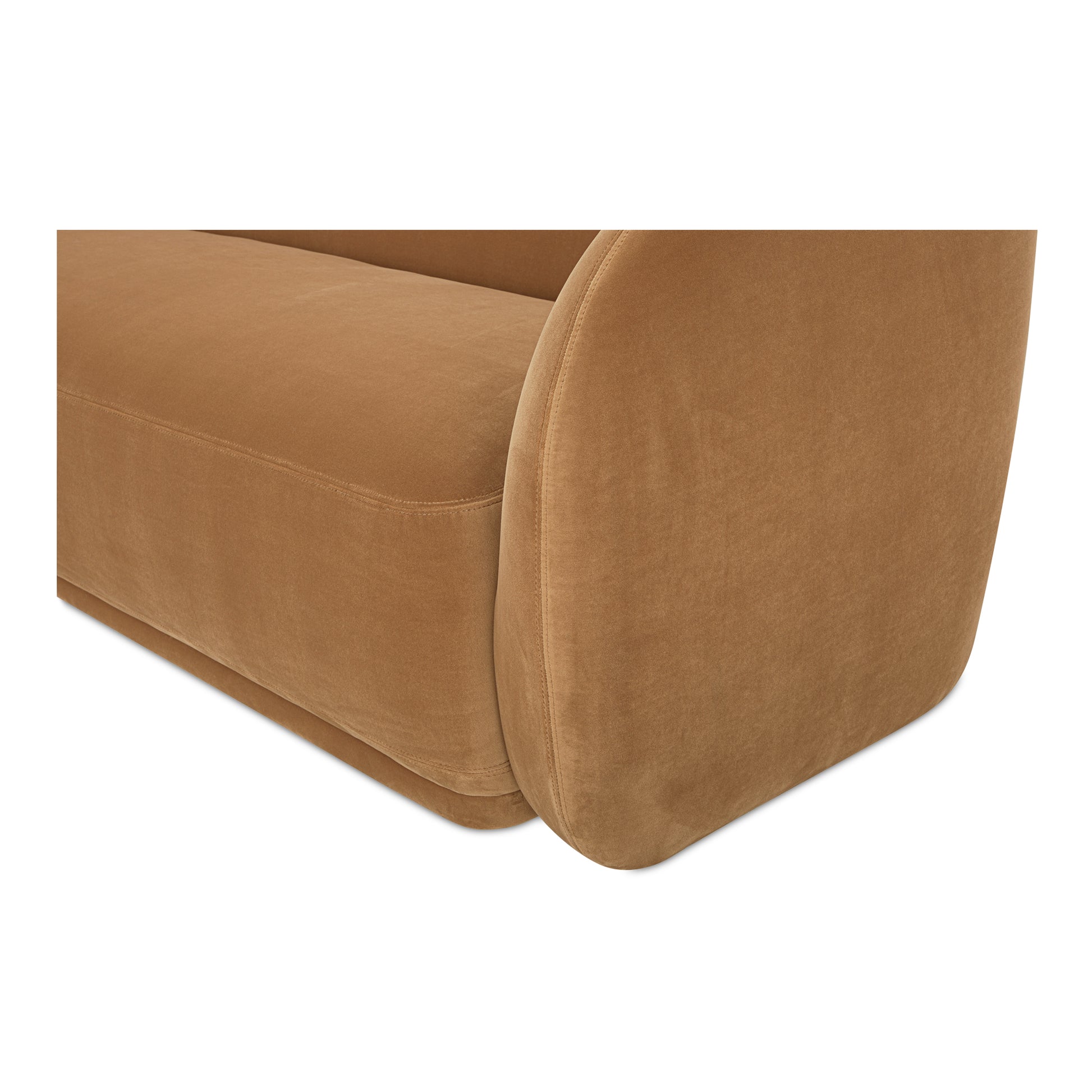 Faye Sofa Tan Faux Mohair - Central Designs