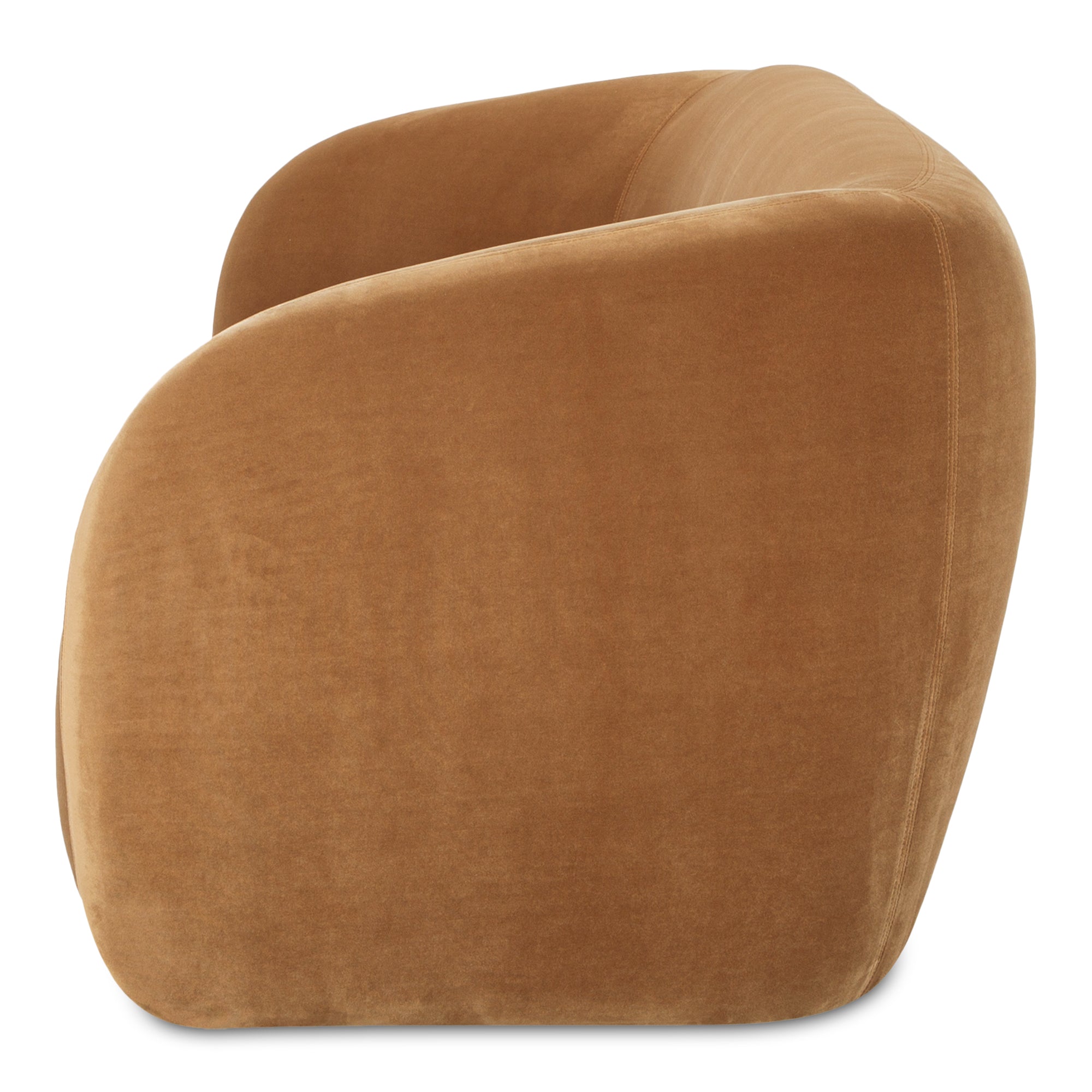 Faye Sofa Tan Faux Mohair - Central Designs