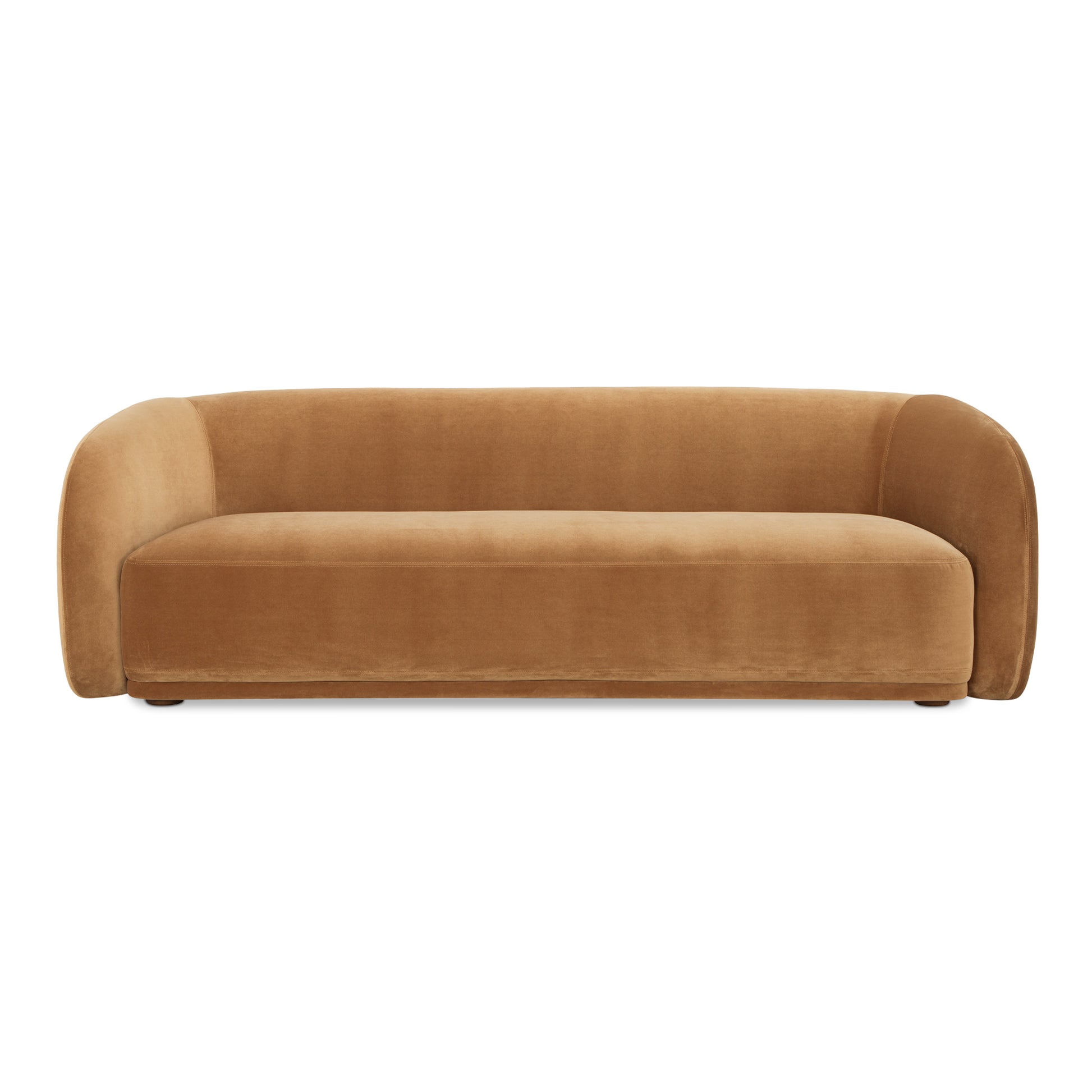 Faye Sofa Tan Faux Mohair - Central Designs