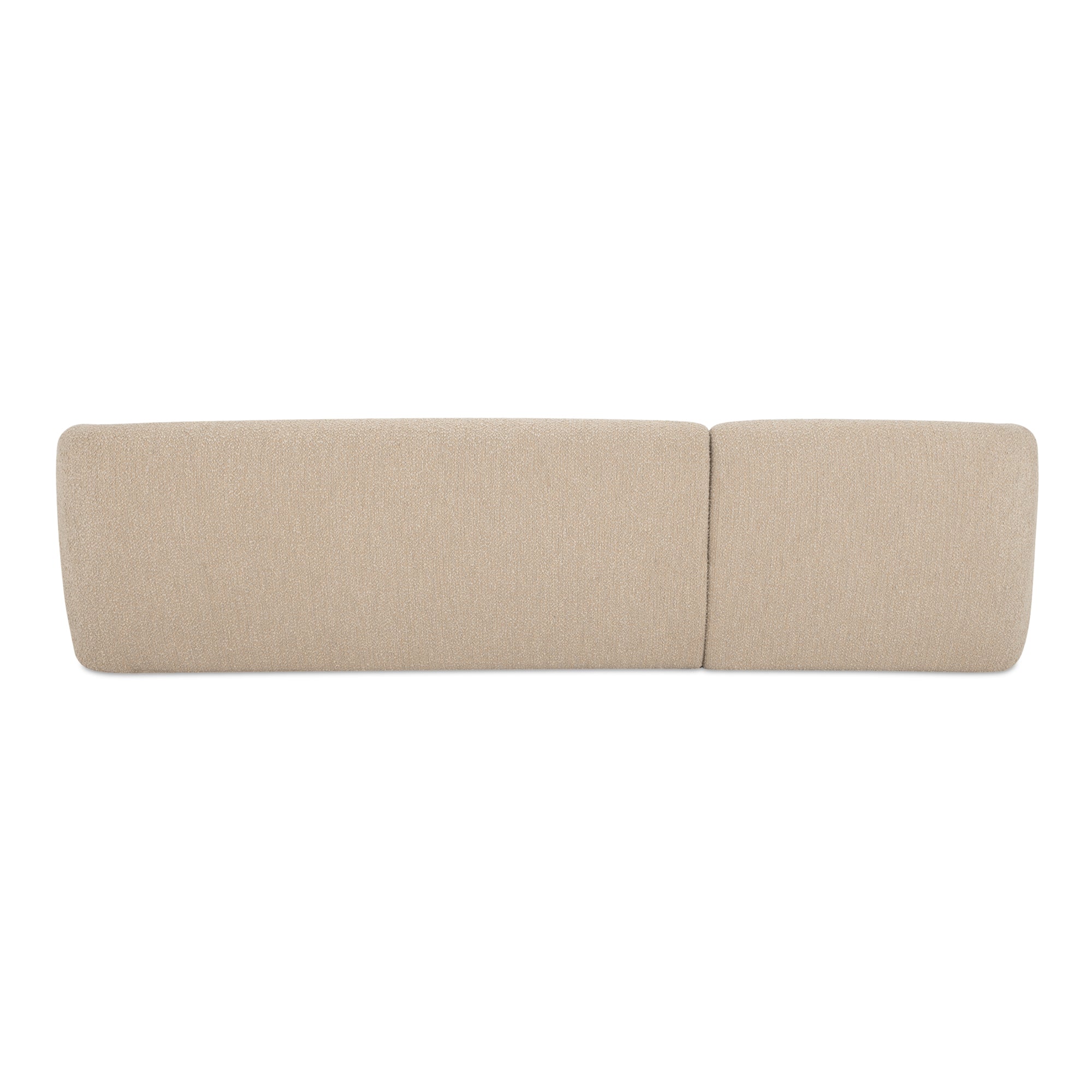 Faye Left Sectional Beige Boucle - Central Designs