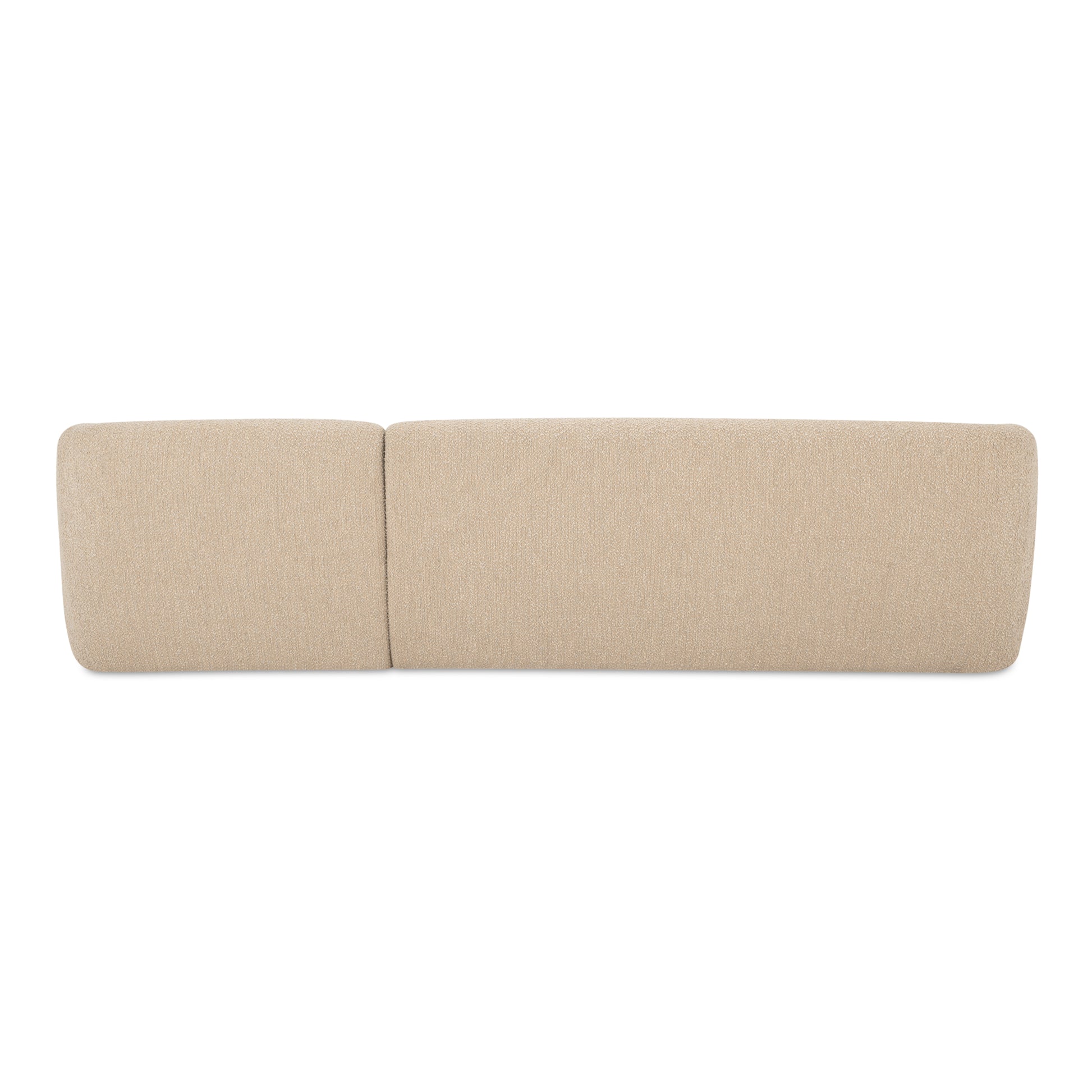 Faye Right Sectional Beige Boucle - Central Designs