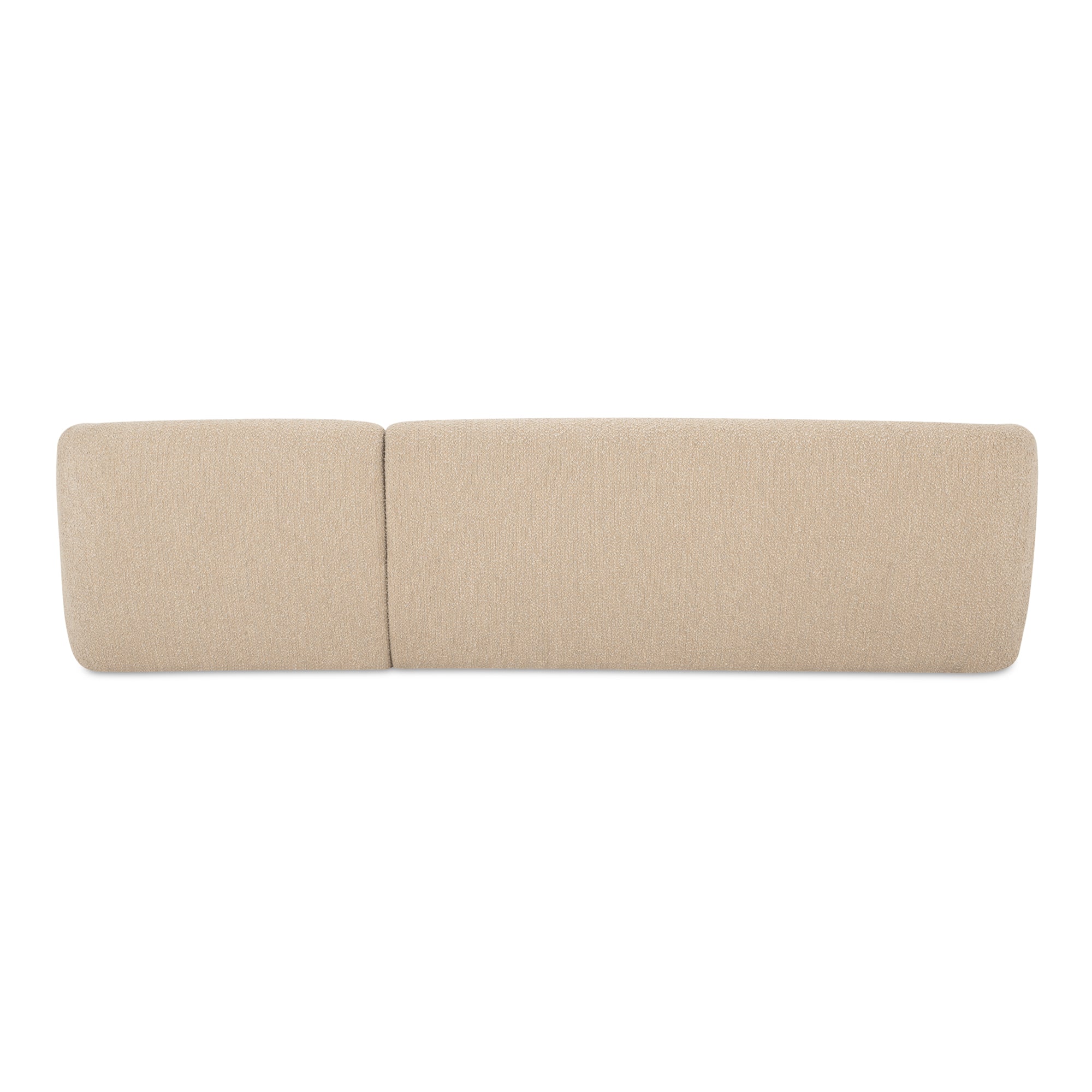 Faye Right Sectional Beige Boucle - Central Designs
