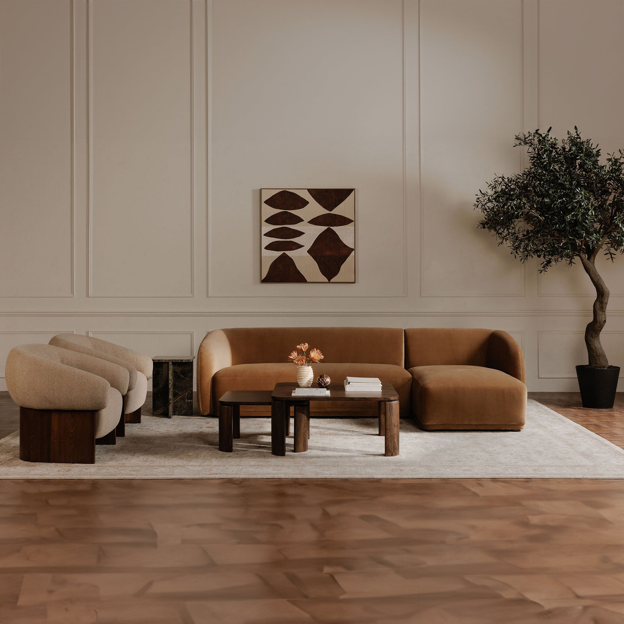 Otto Accent Chair Flecked Tan