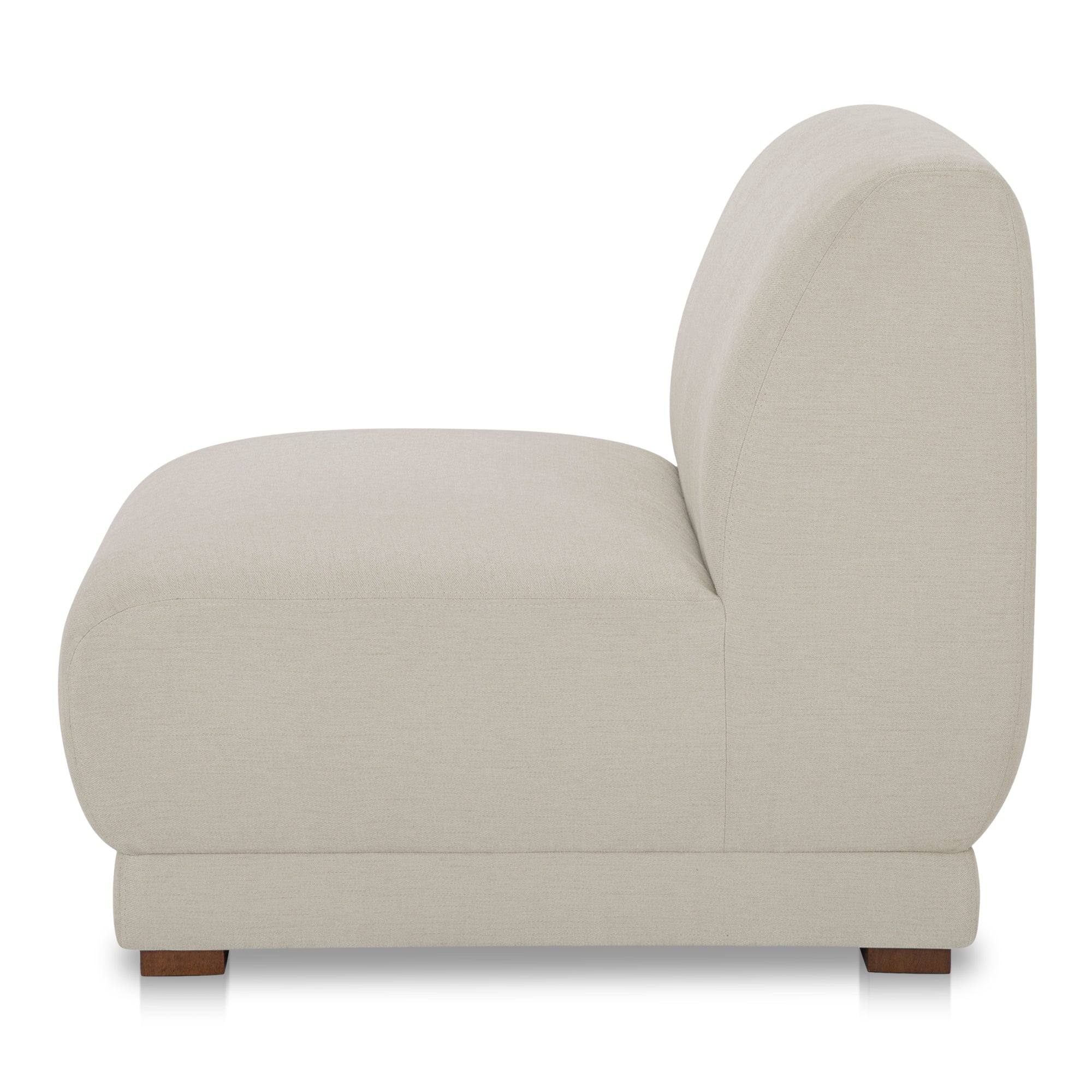 Fraser Slipper Chair Off White - Central Designs