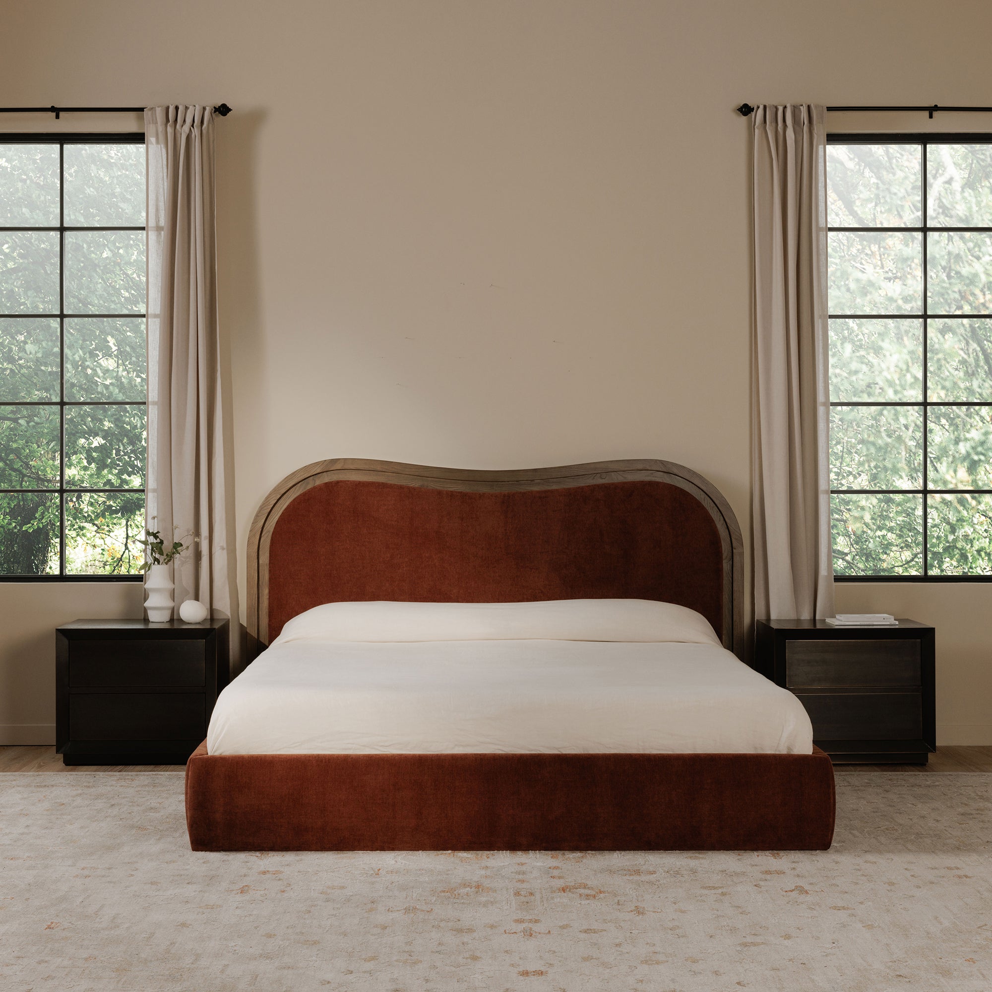 Camilla Queen Bed Chestnut - Central Designs