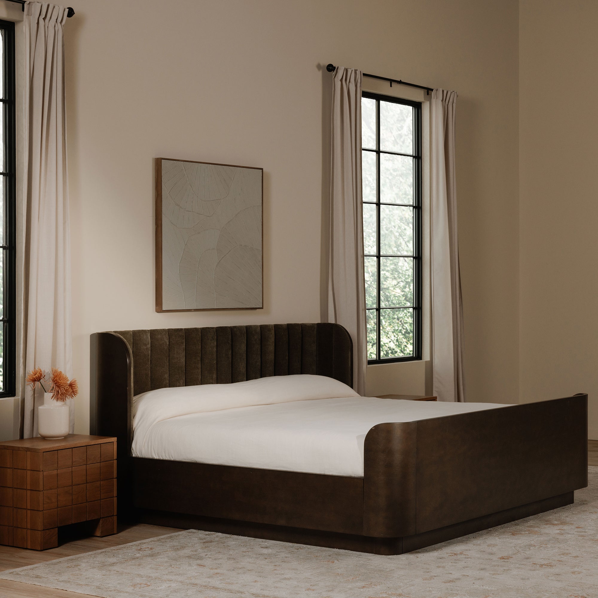 Scarlette Queen Bed Cedar Green