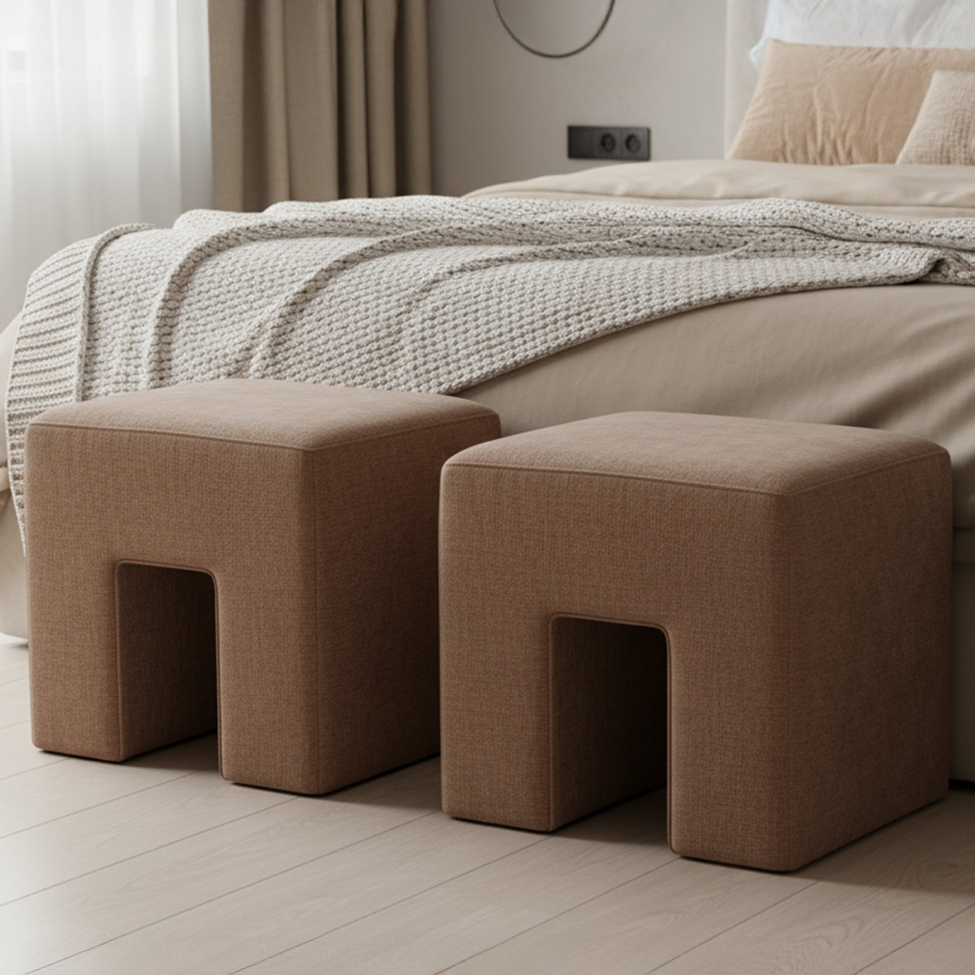 Aidy Stool Washed Pink - Central Designs