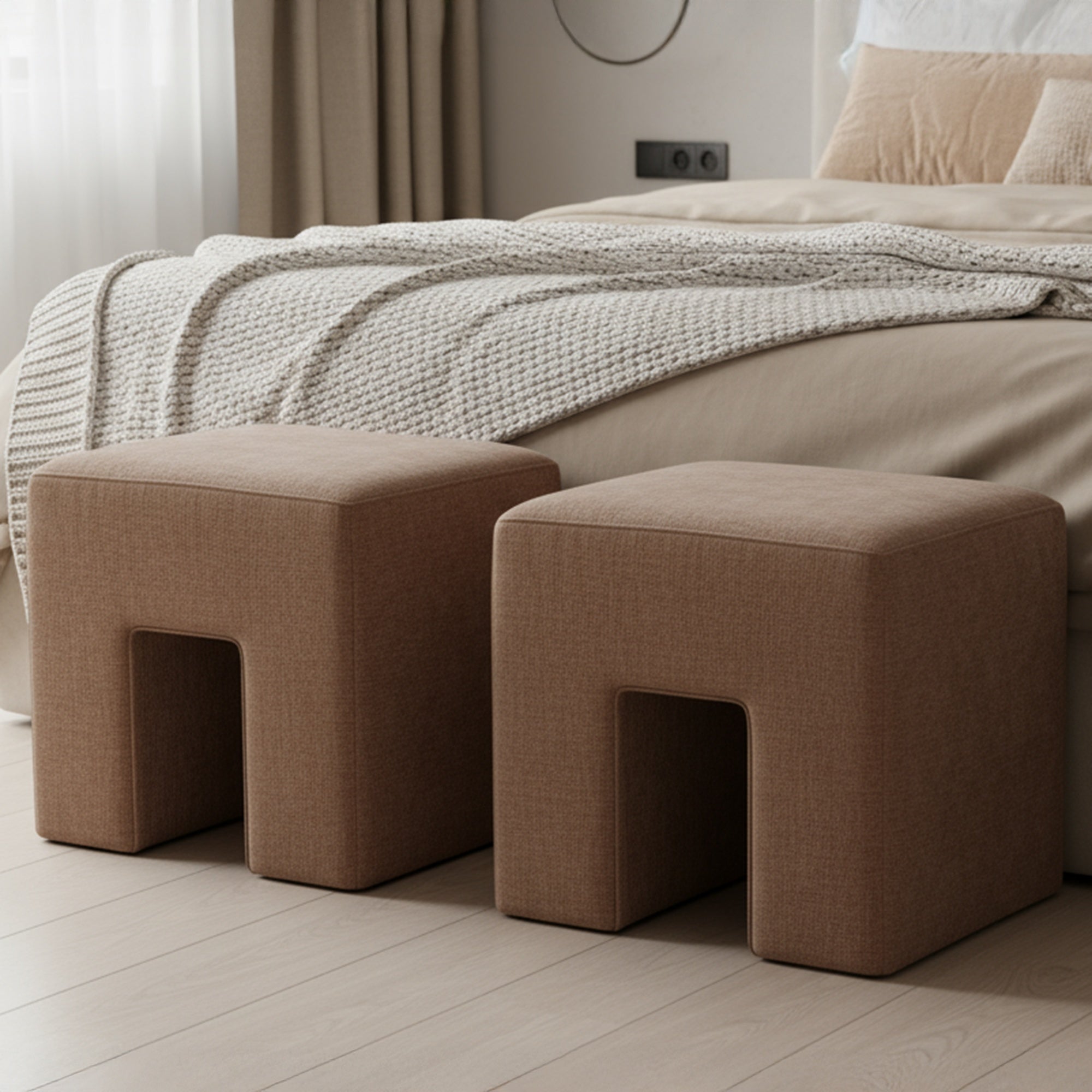 Aidy Stool Washed Pink - Central Designs