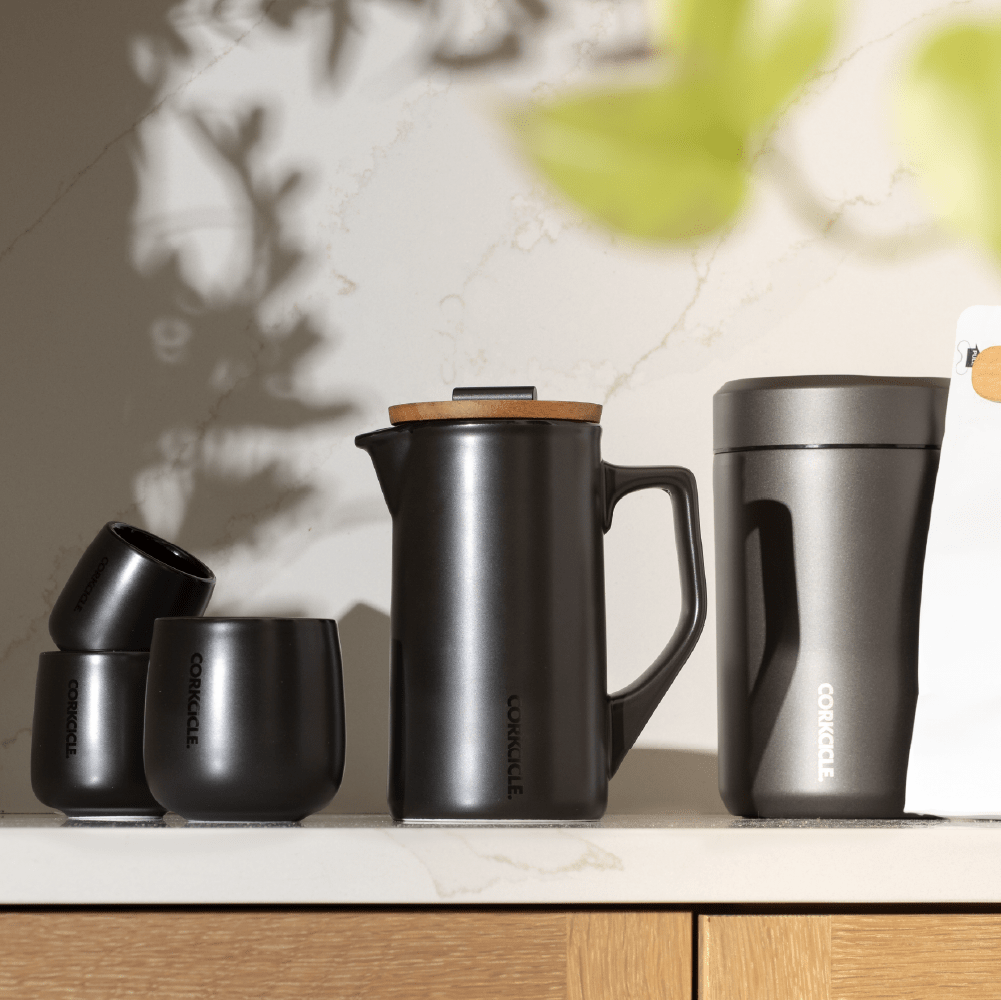 Ceramic French Press in Oat Milk - Central Designs