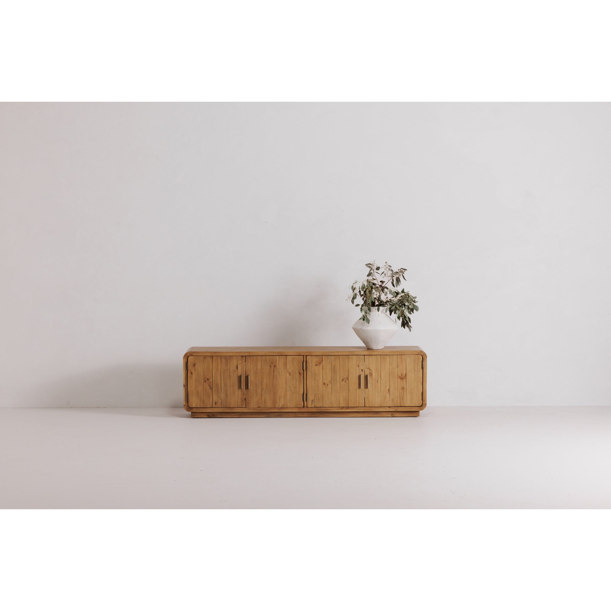 Monterey Media Cabinet Rustic Blonde - Central Designs