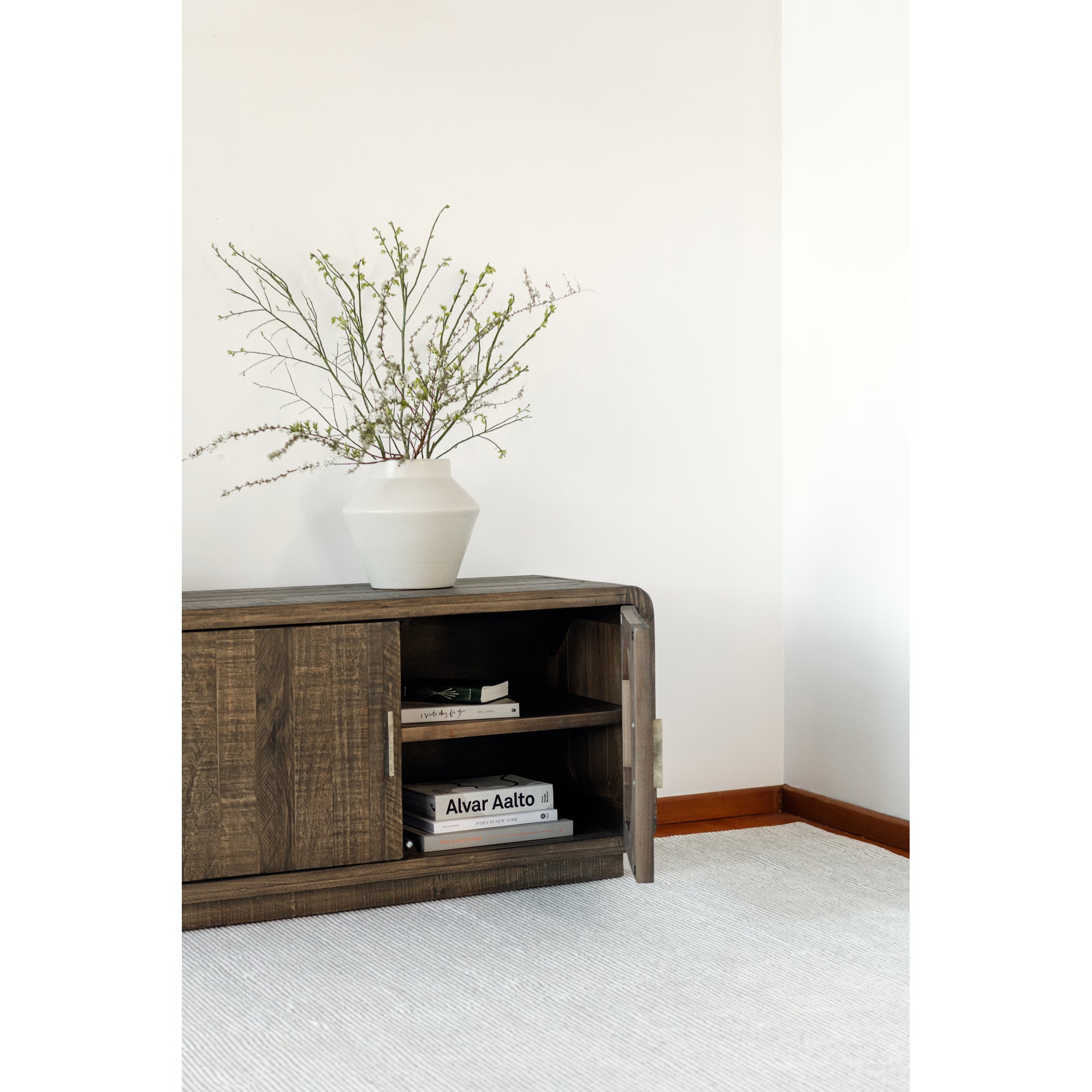 Monterey Media Cabinet Aged Brown - Central Designs