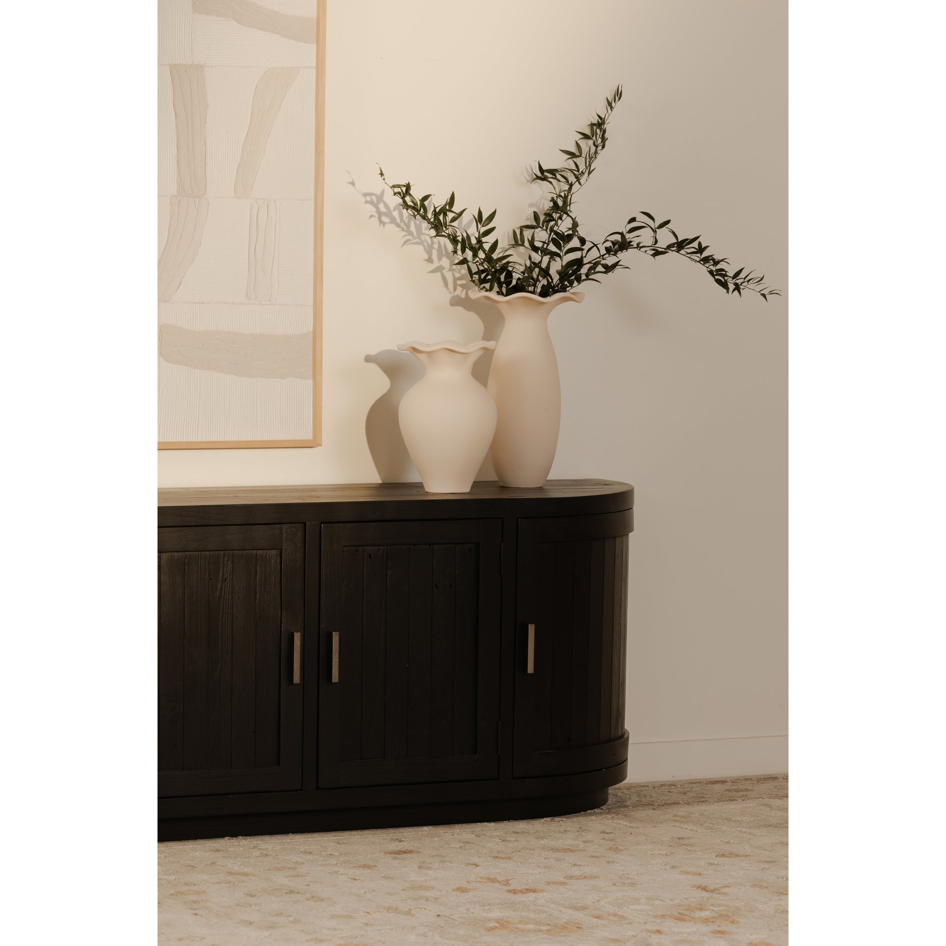 Nicola Media Cabinet Black - Central Designs