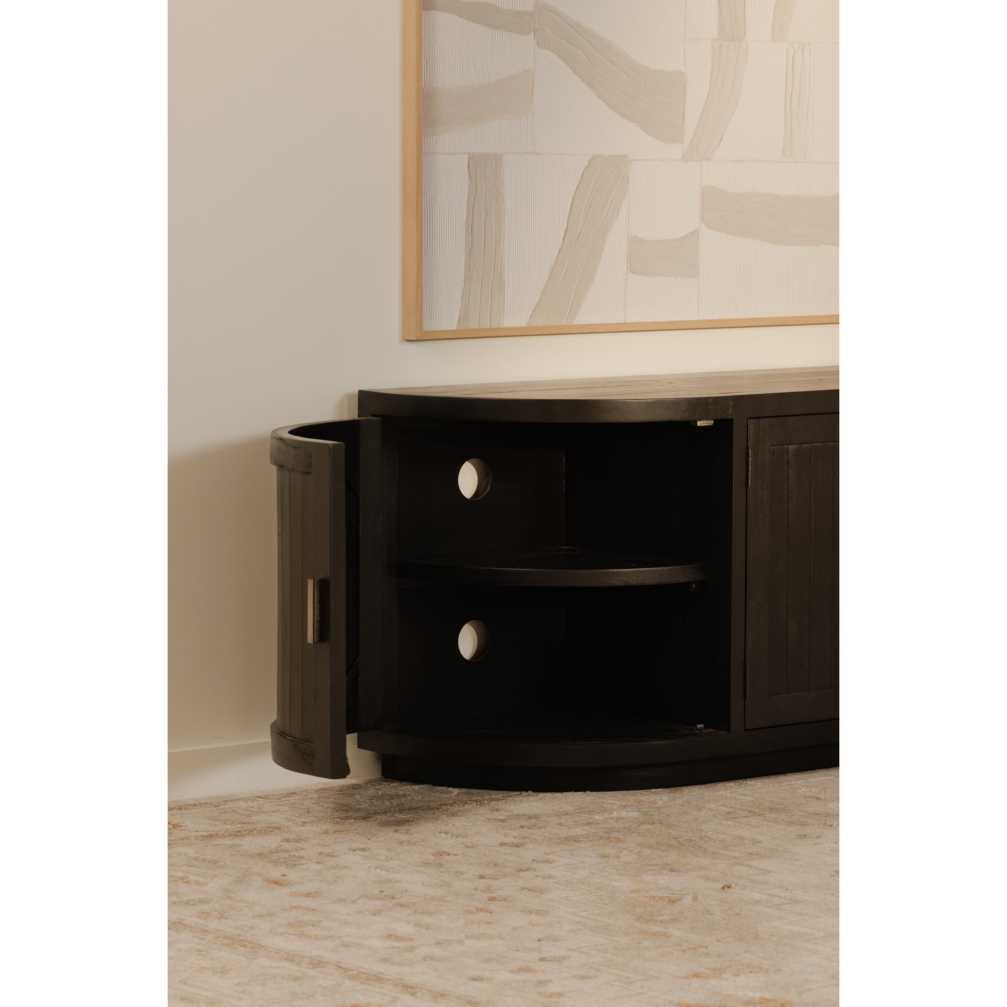 Nicola Media Cabinet Black - Central Designs