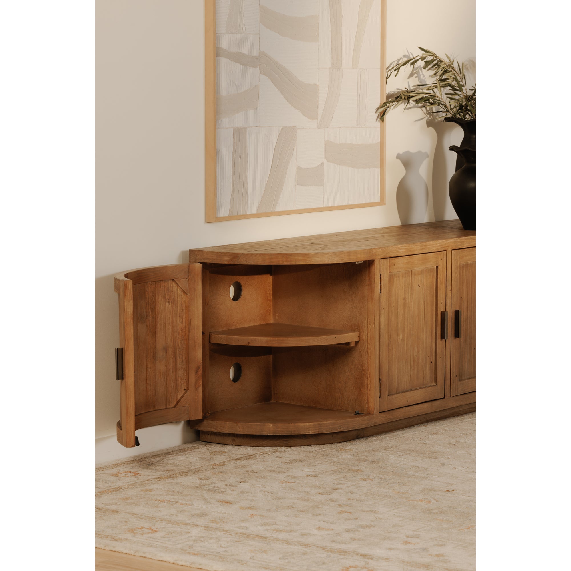 Nicola Media Cabinet Natural - Central Designs