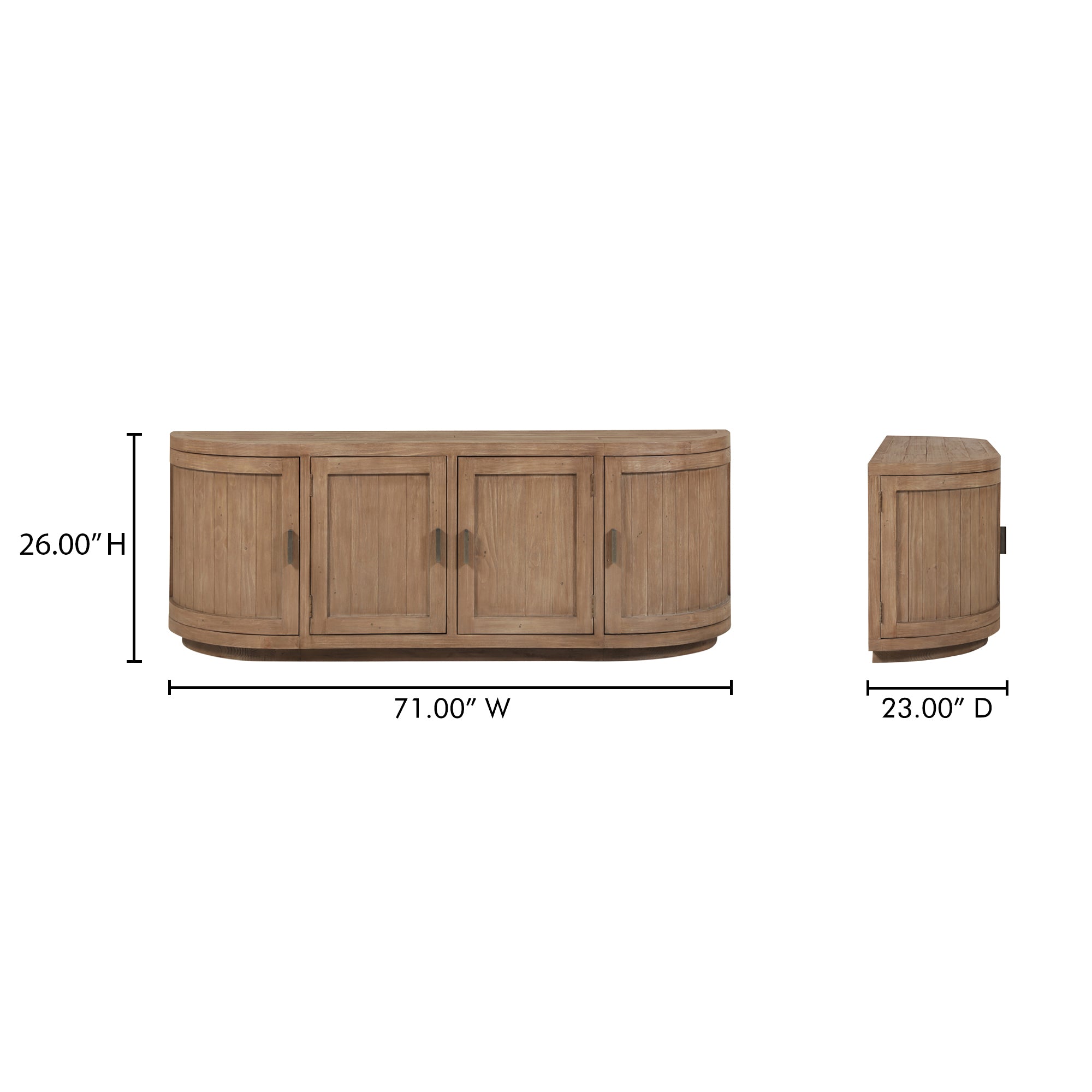 Nicola Media Cabinet Natural - Central Designs