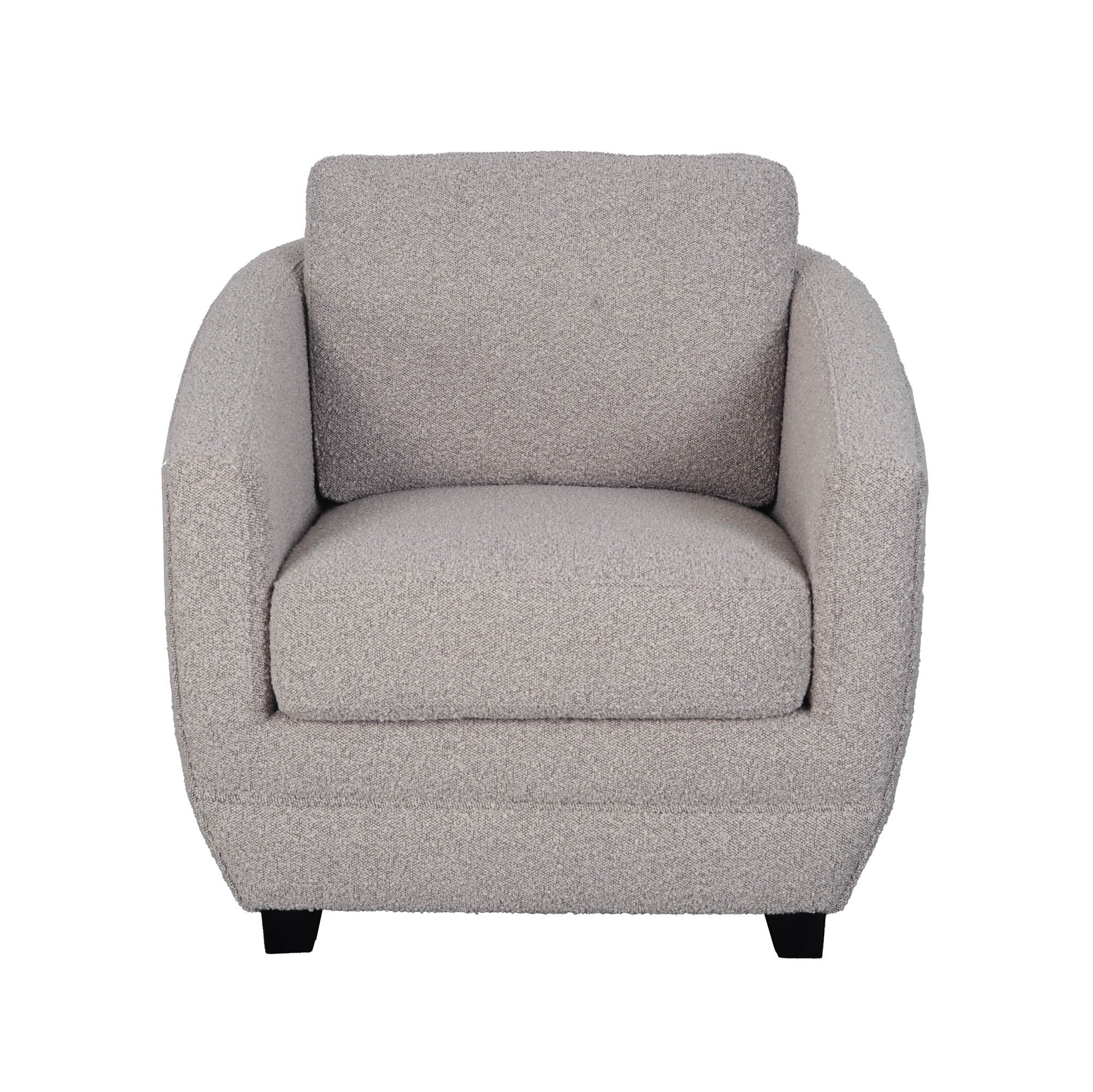 Baltimo Club Chair - Boucle Grey - Central Designs