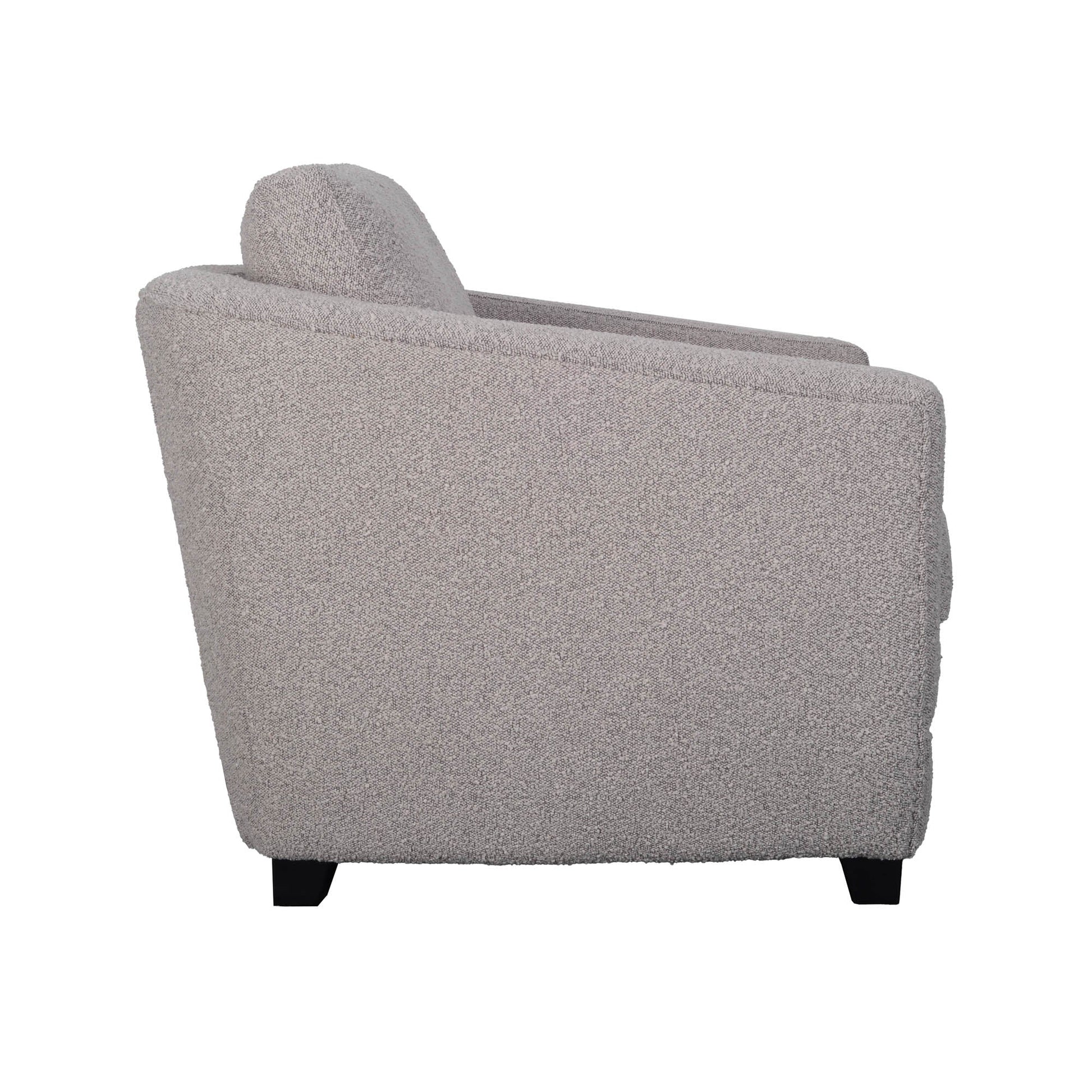 Baltimo Club Chair - Boucle Grey - Central Designs