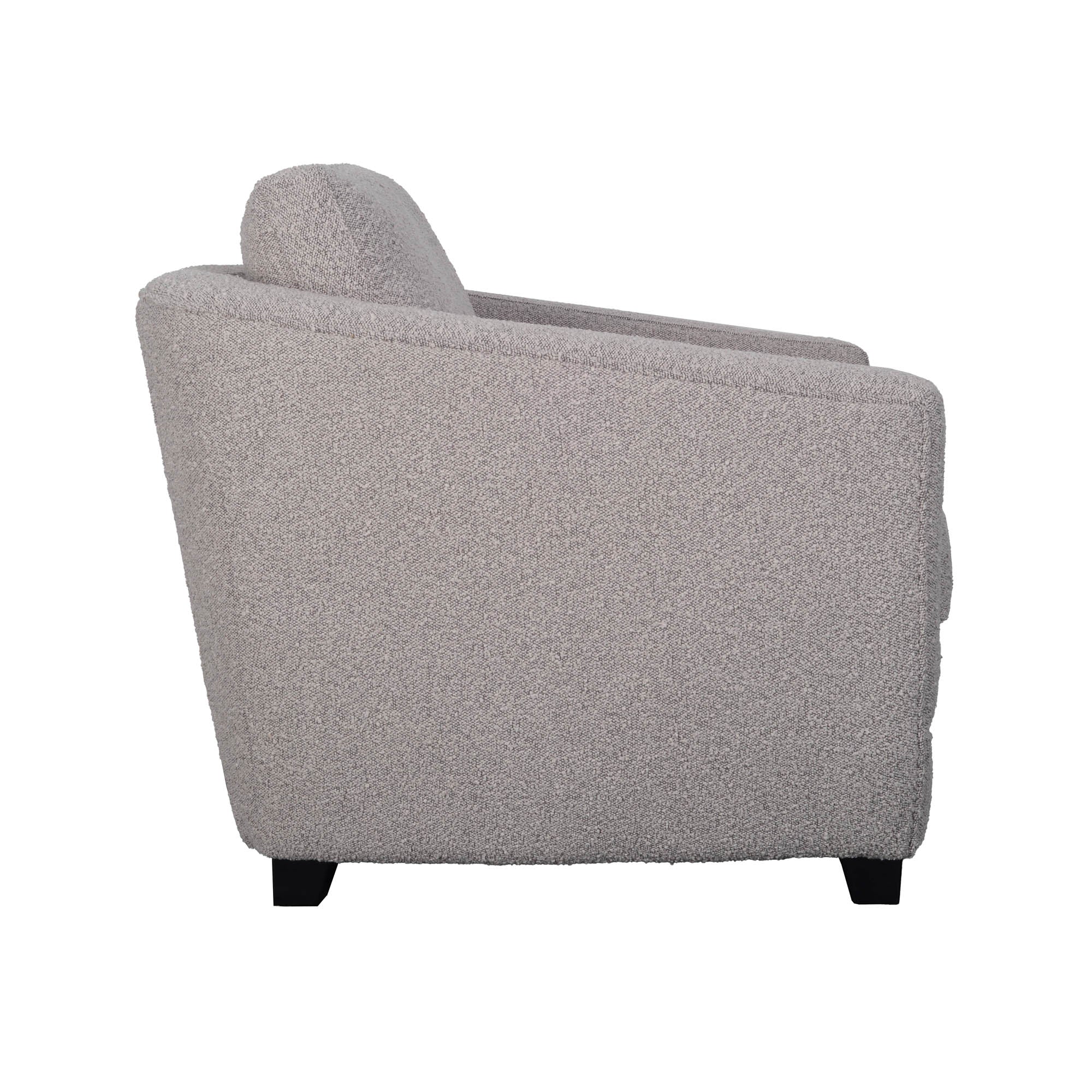 Baltimo Club Chair - Boucle Grey - Central Designs