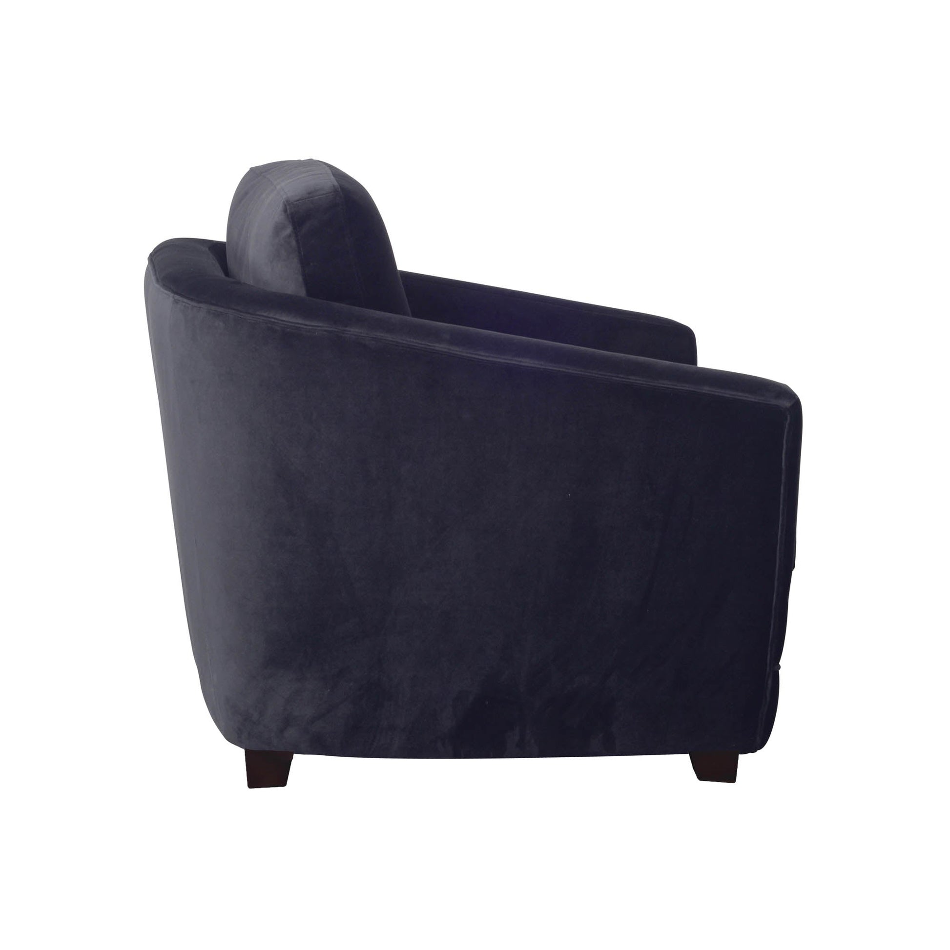 Baltimo Club Chair - Velvet Black - Central Designs