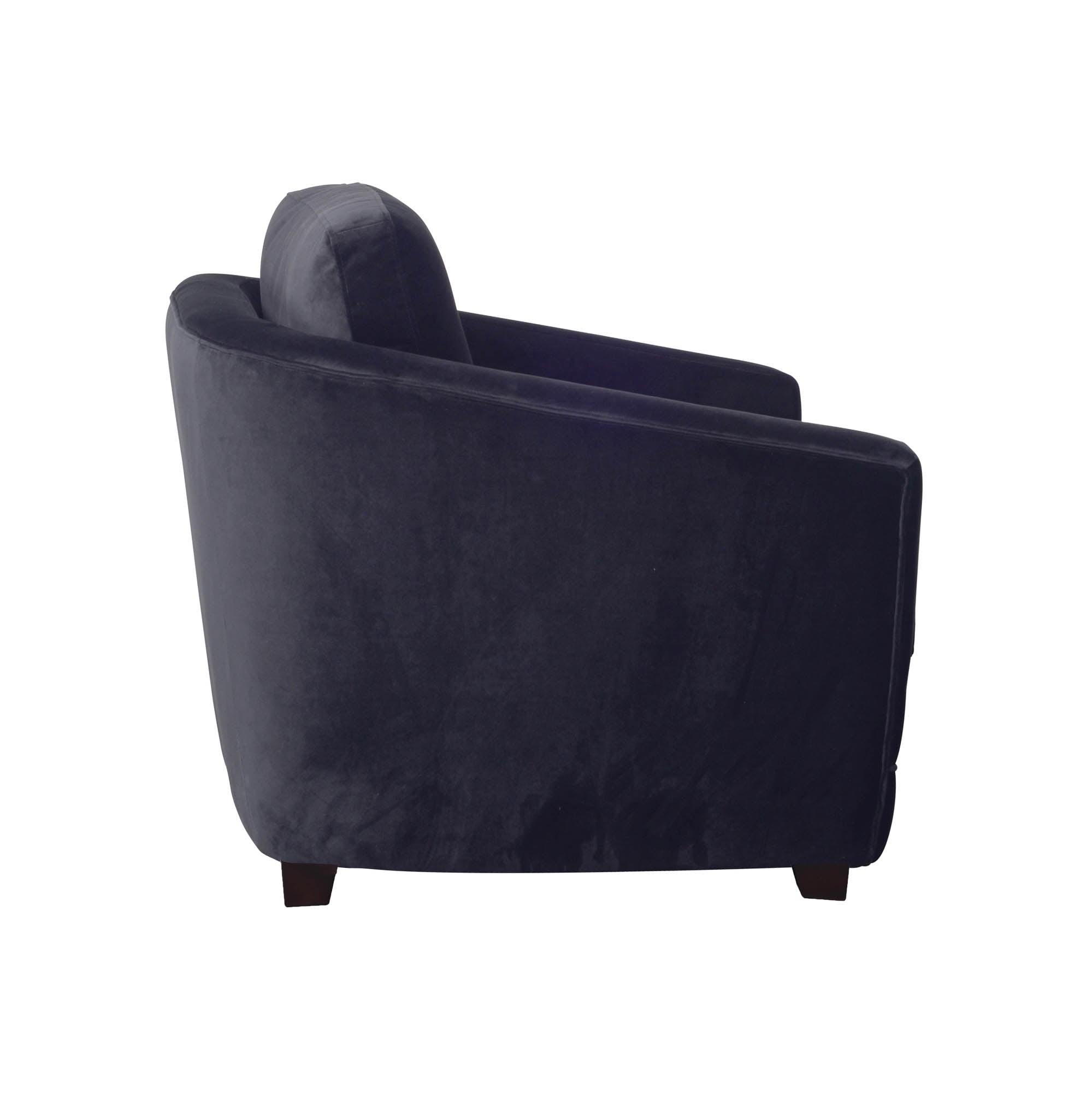 Baltimo Club Chair - Velvet Black - Central Designs