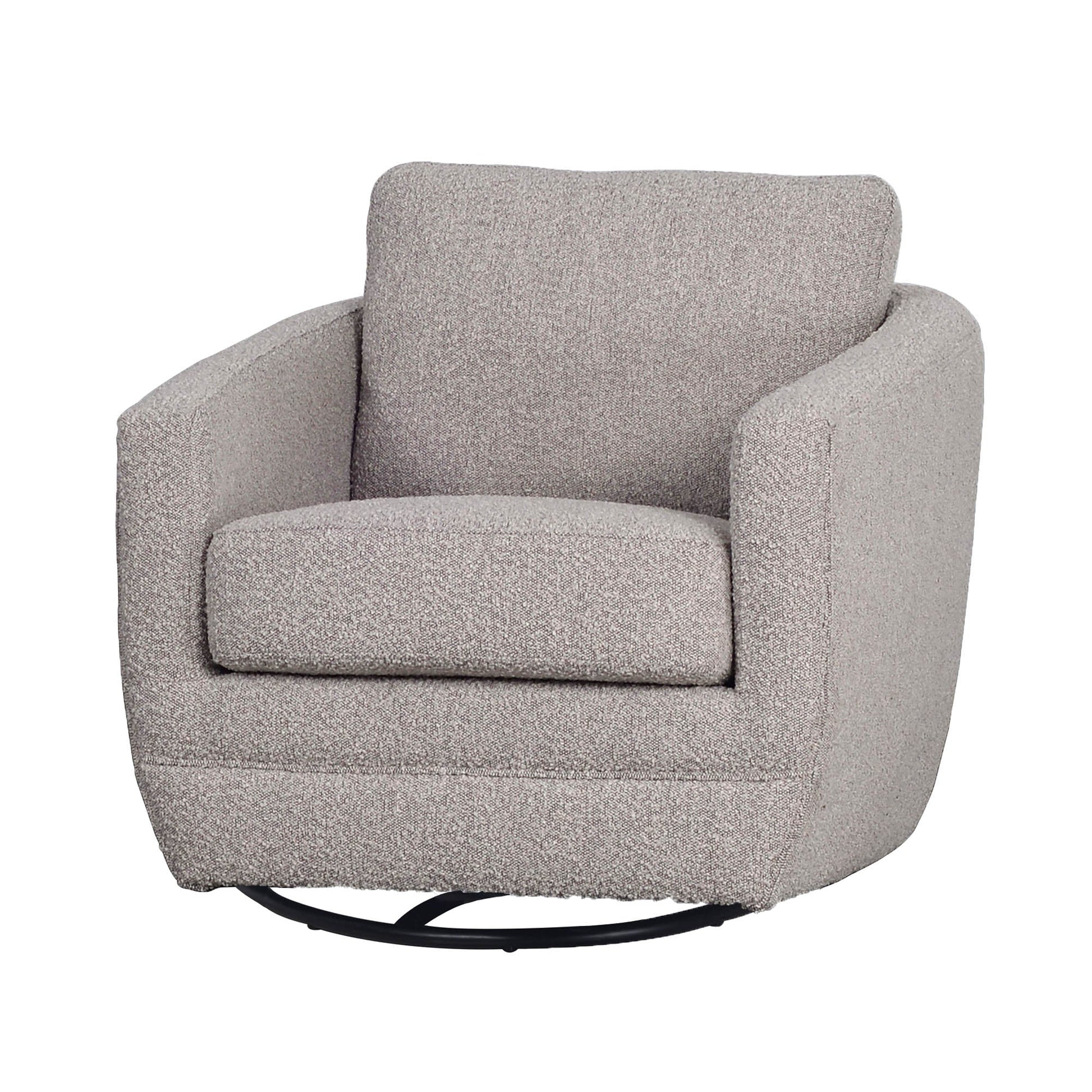 Baltimo Swivel Glider - Boucle Grey - Central Designs