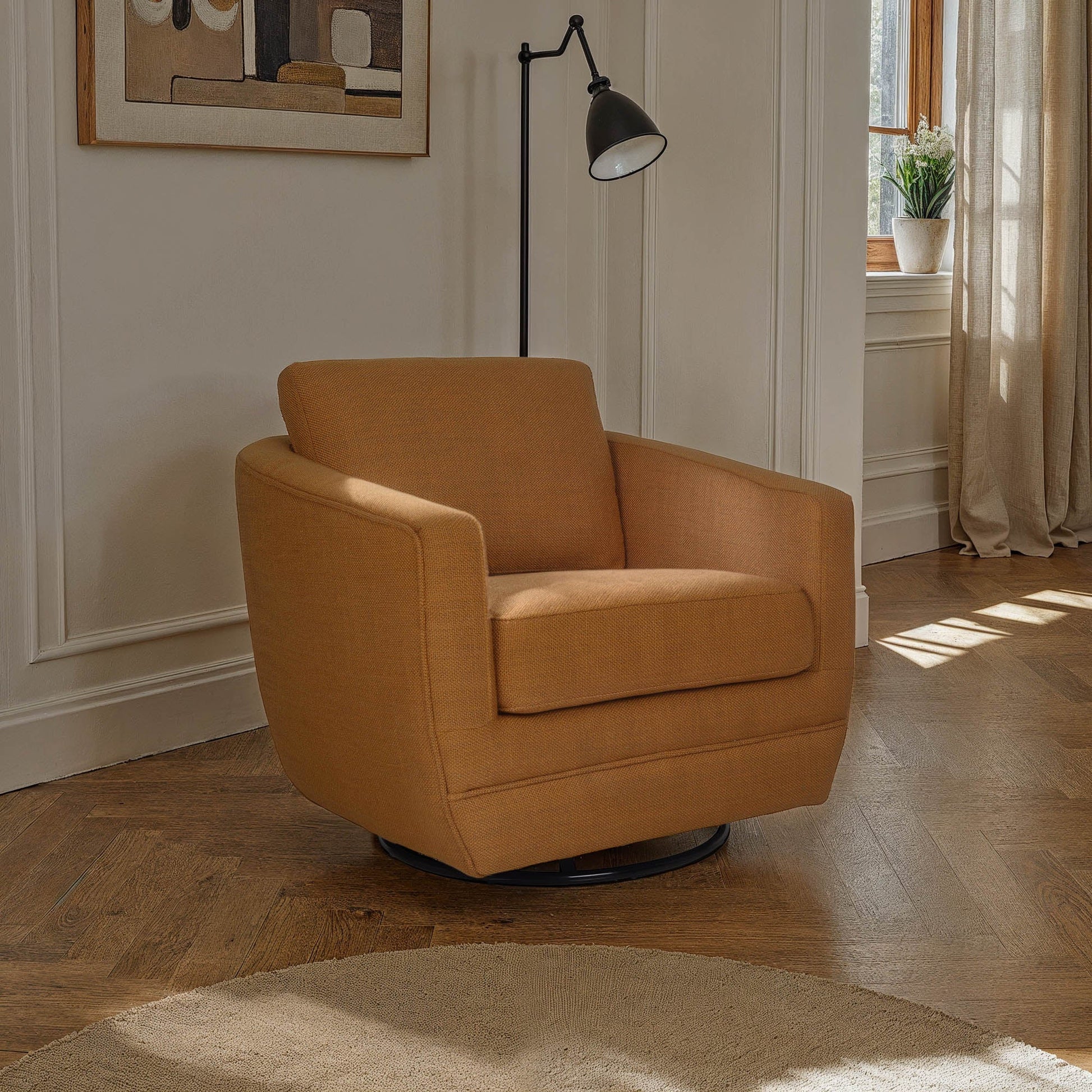 Baltimo Swivel Glider - Gold - Central Designs