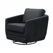 Baltimo Swivel Glider - Velvet Black - Central Designs