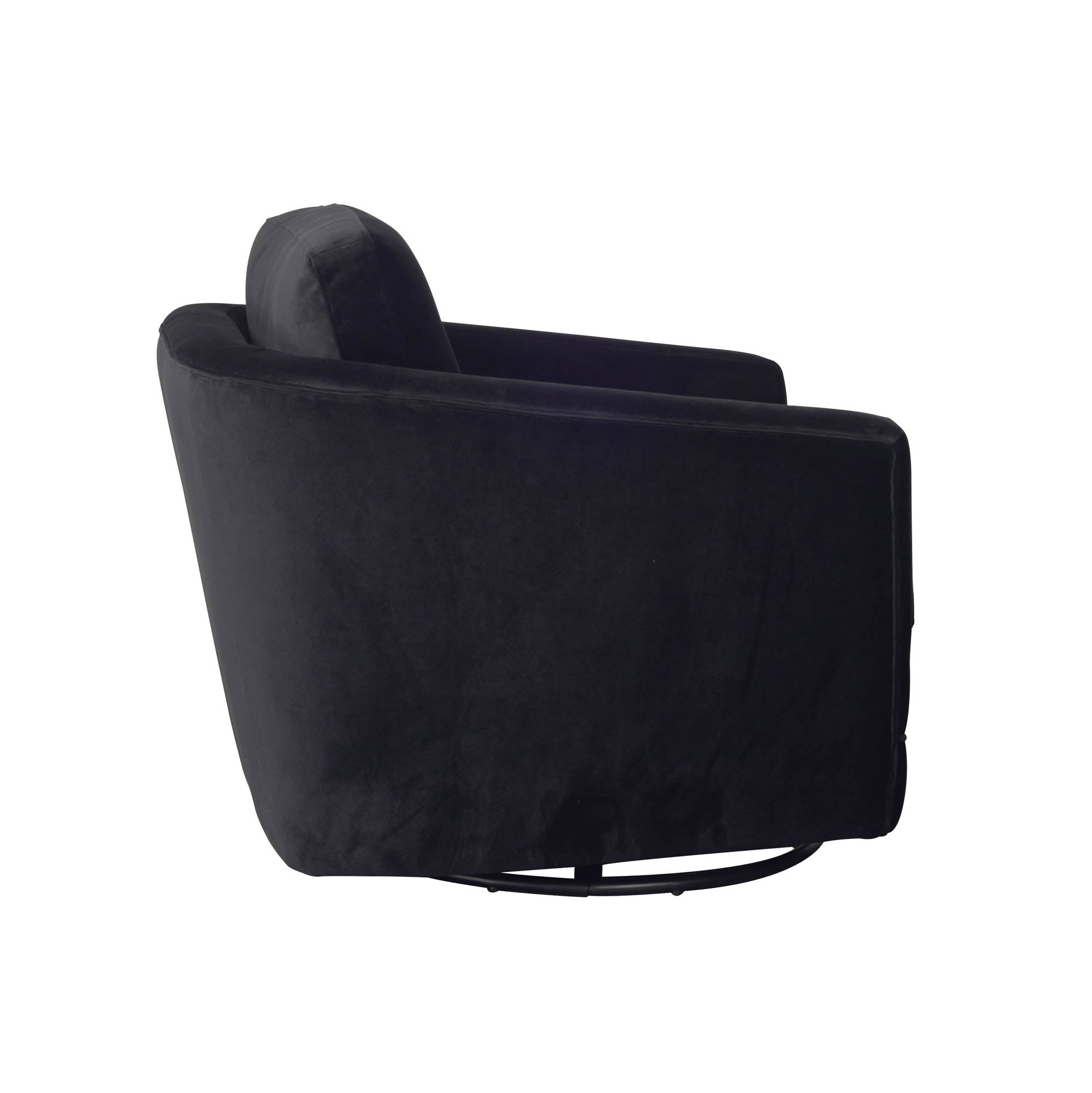 Baltimo Swivel Glider - Velvet Black - Central Designs