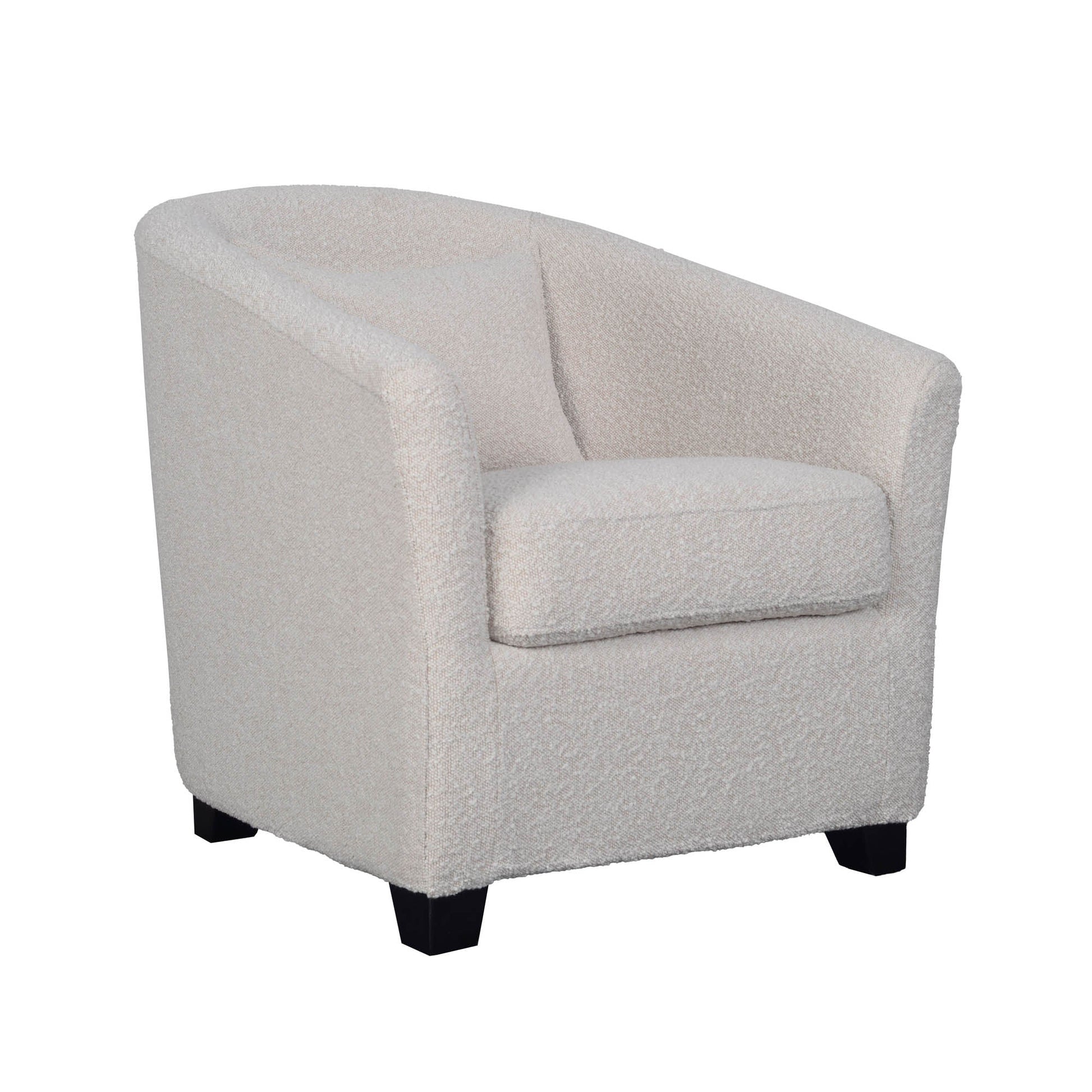 Carmen Club Chair - Boucle Cream - Central Designs