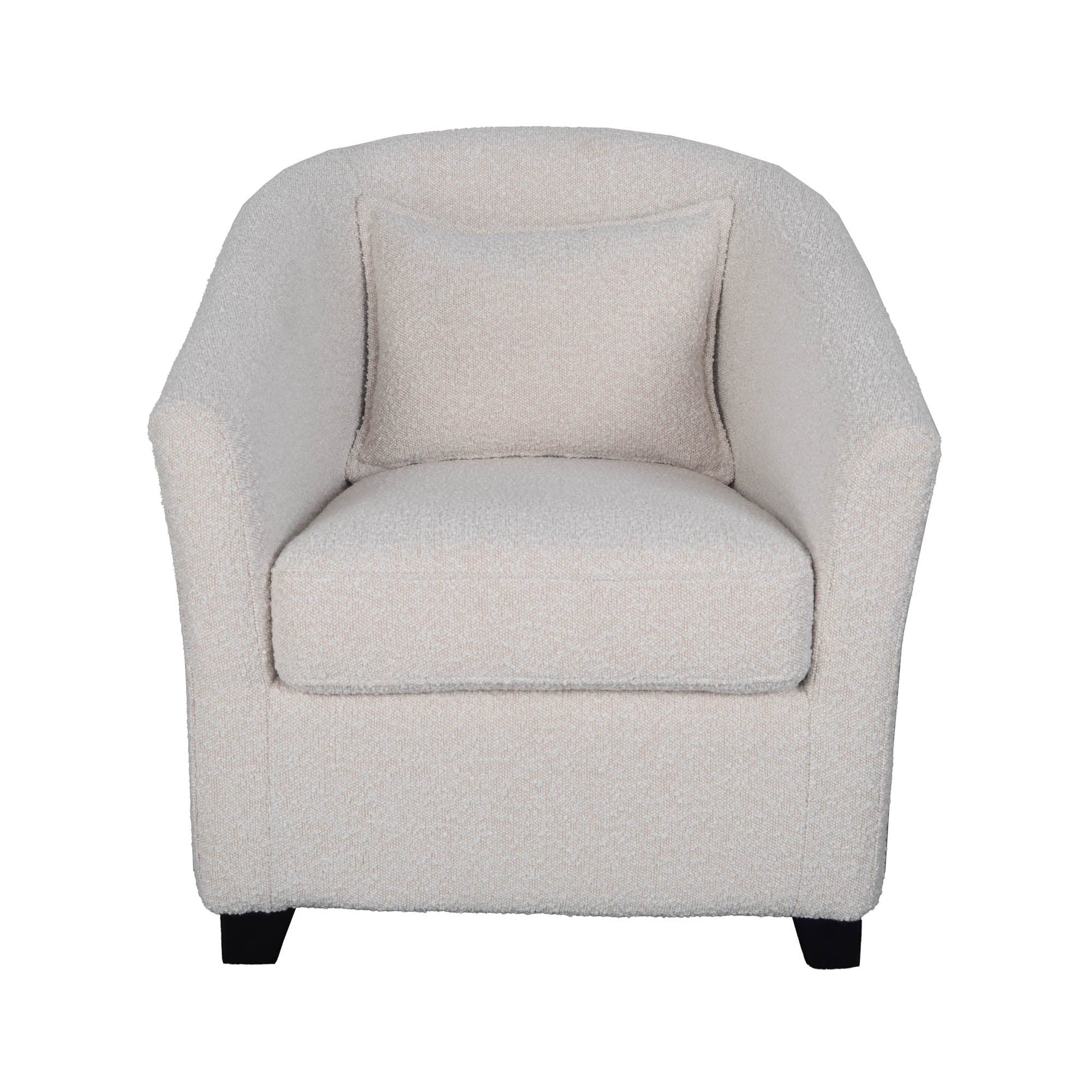 Carmen Club Chair - Boucle Cream - Central Designs