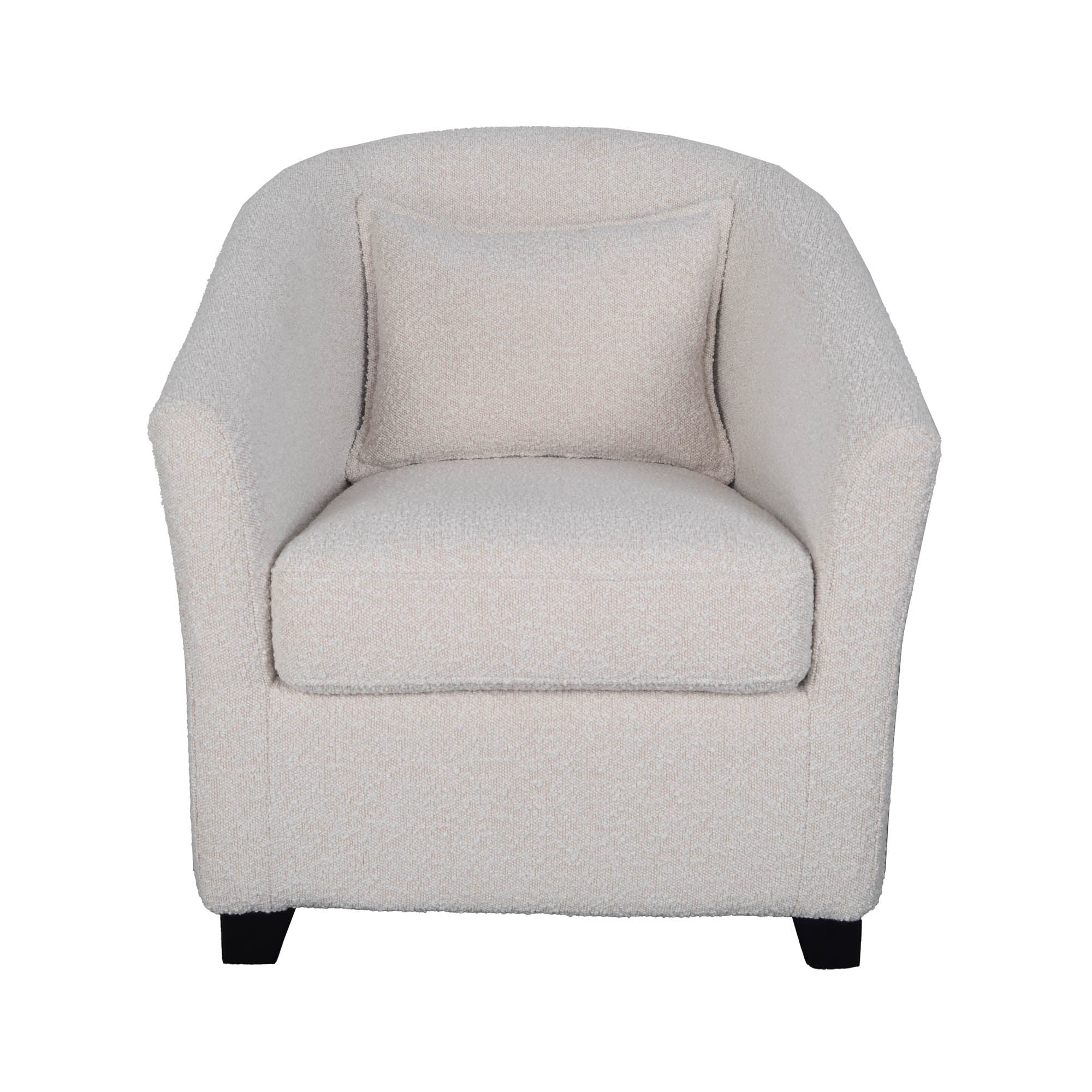 Carmen Club Chair - Boucle Cream - Central Designs