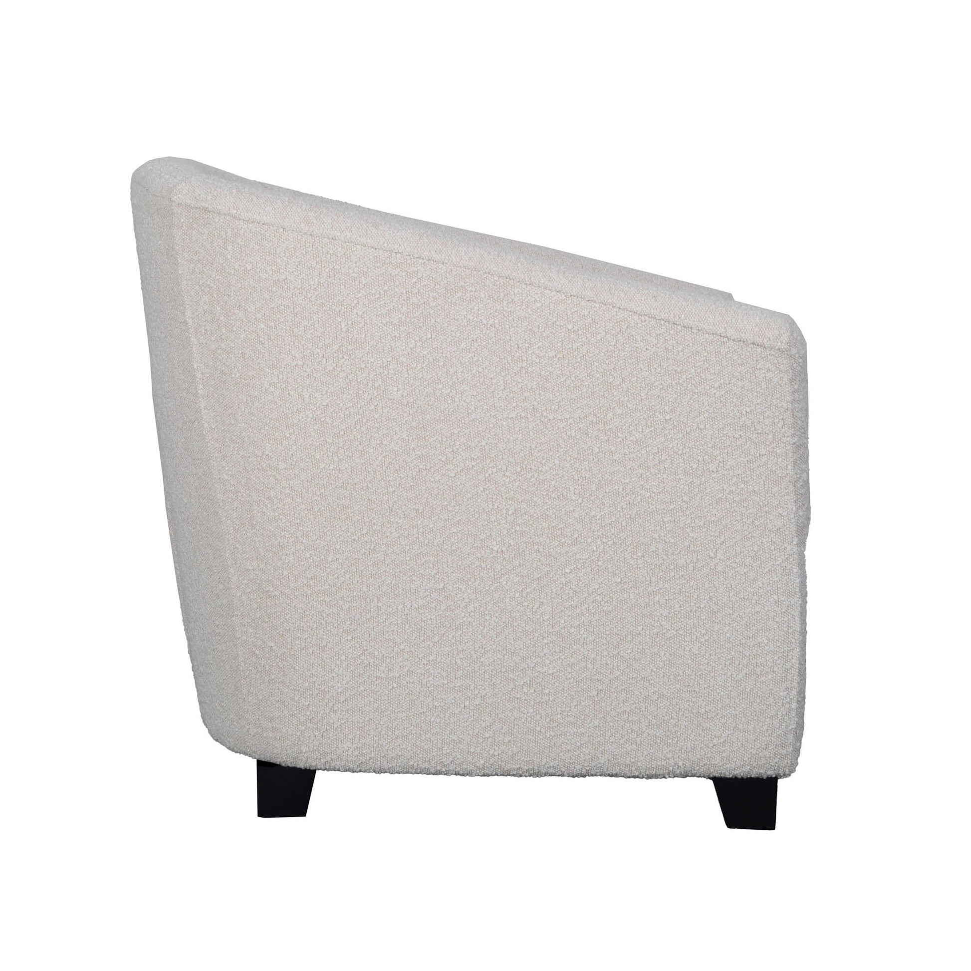 Carmen Club Chair - Boucle Cream - Central Designs