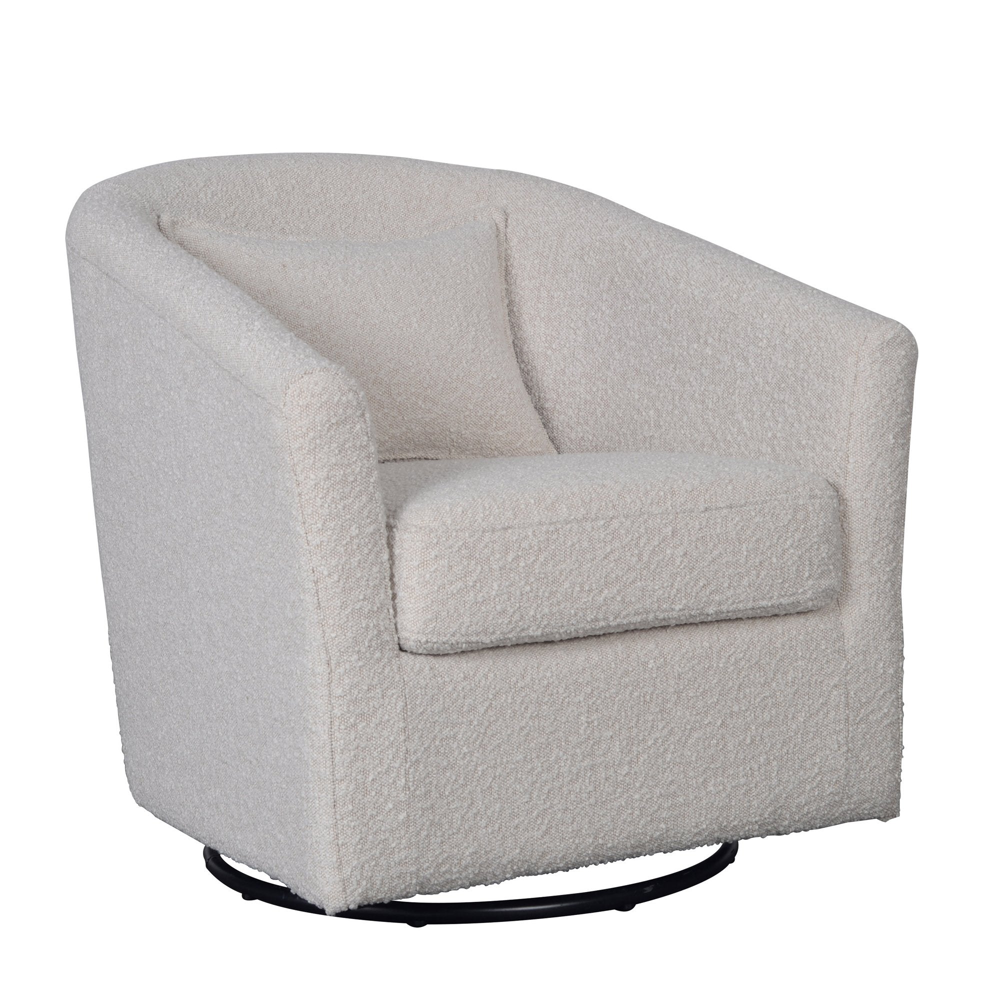 Carmen Swivel Glider - Boucle Cream - Central Designs