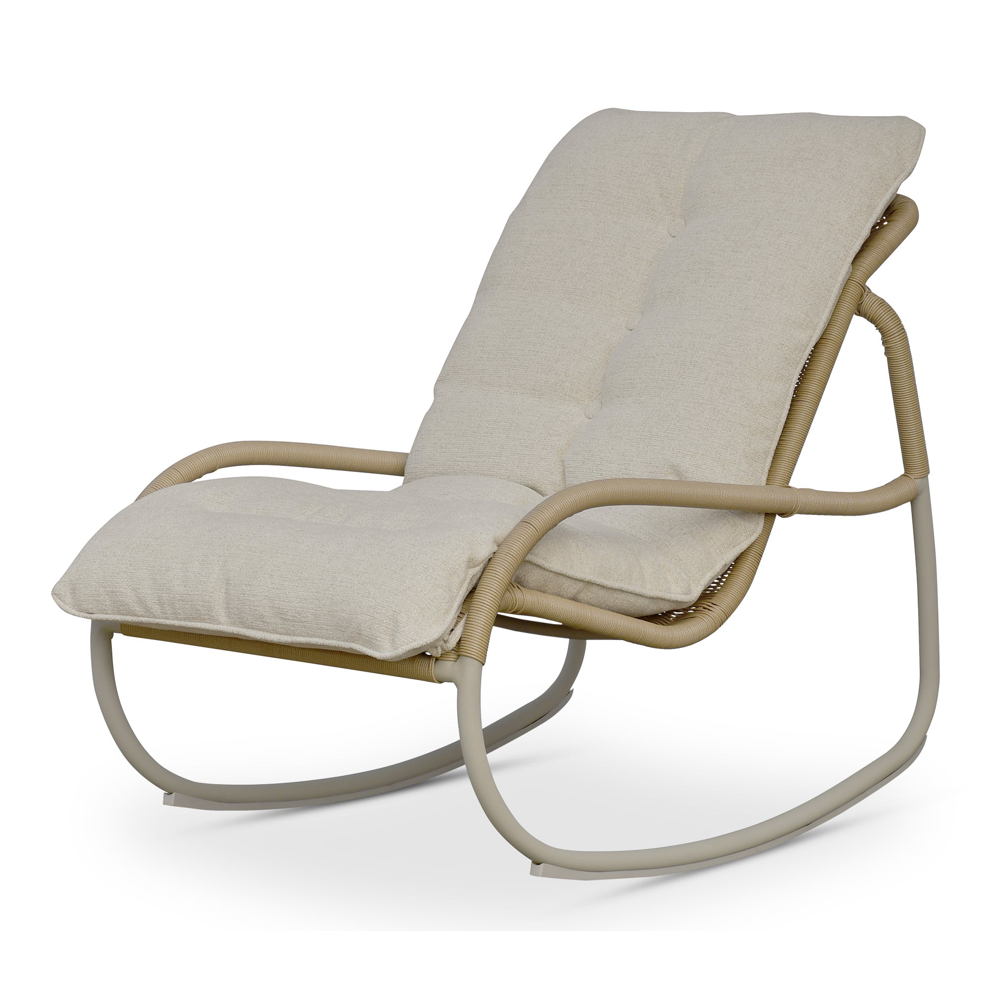 Lyra Outdoor Rocking Chair Beige - Central Designs