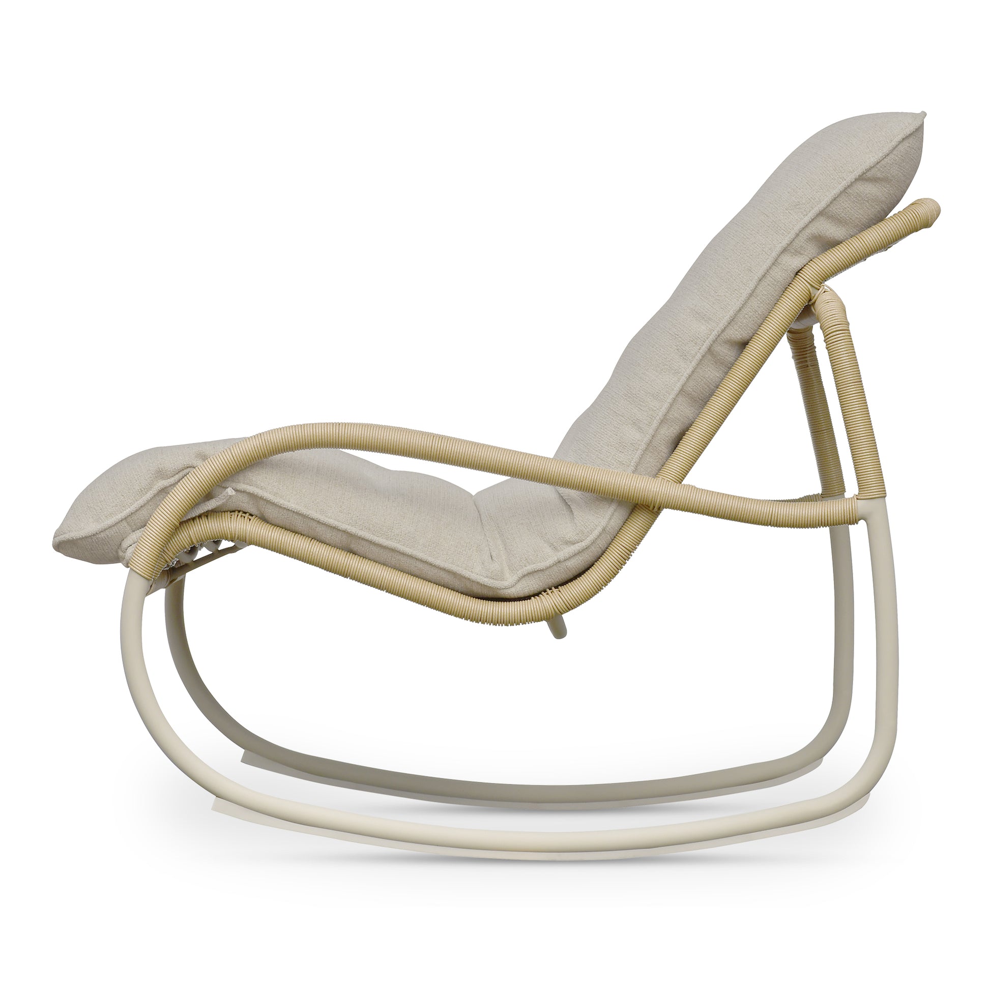 Lyra Outdoor Rocking Chair Beige - Central Designs