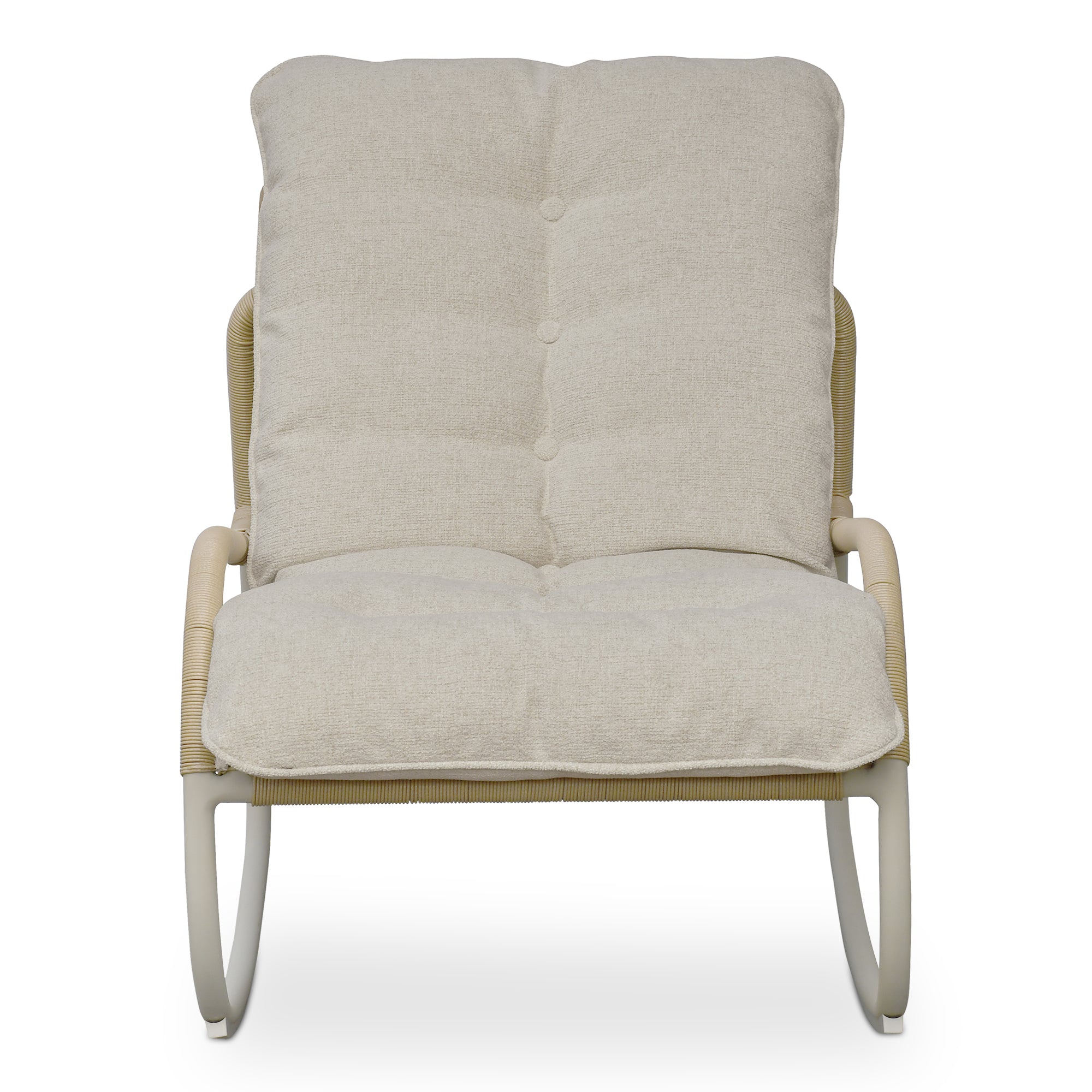 Lyra Outdoor Rocking Chair Beige - Central Designs