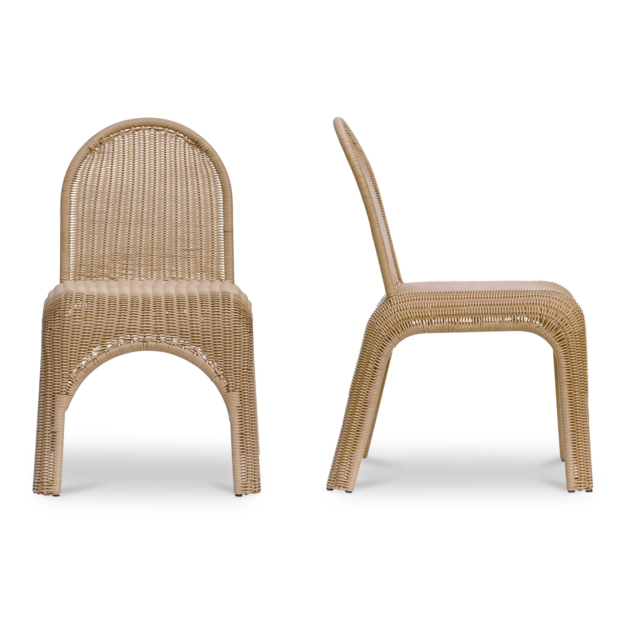 Kendall Outdoor Dining Chair Natural-Set of Two