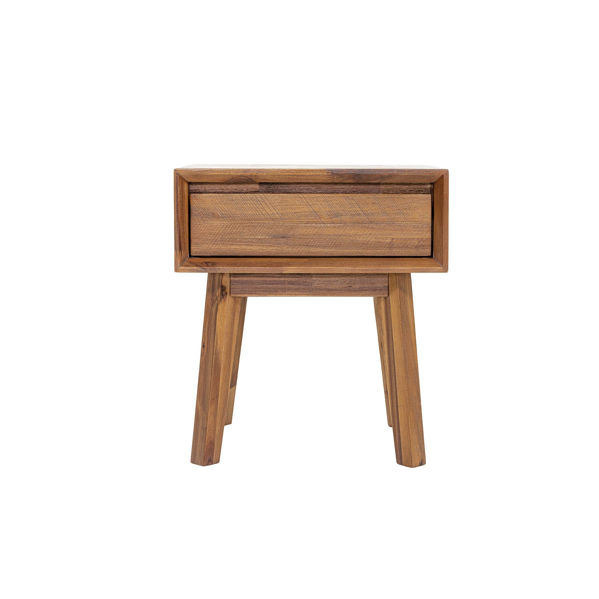 Gia 1 Drawer Nightstand - Warm Pecan - Central Designs