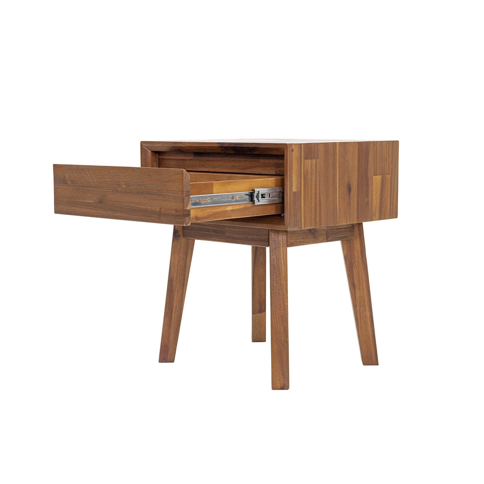 Gia 1 Drawer Nightstand - Warm Pecan - Central Designs